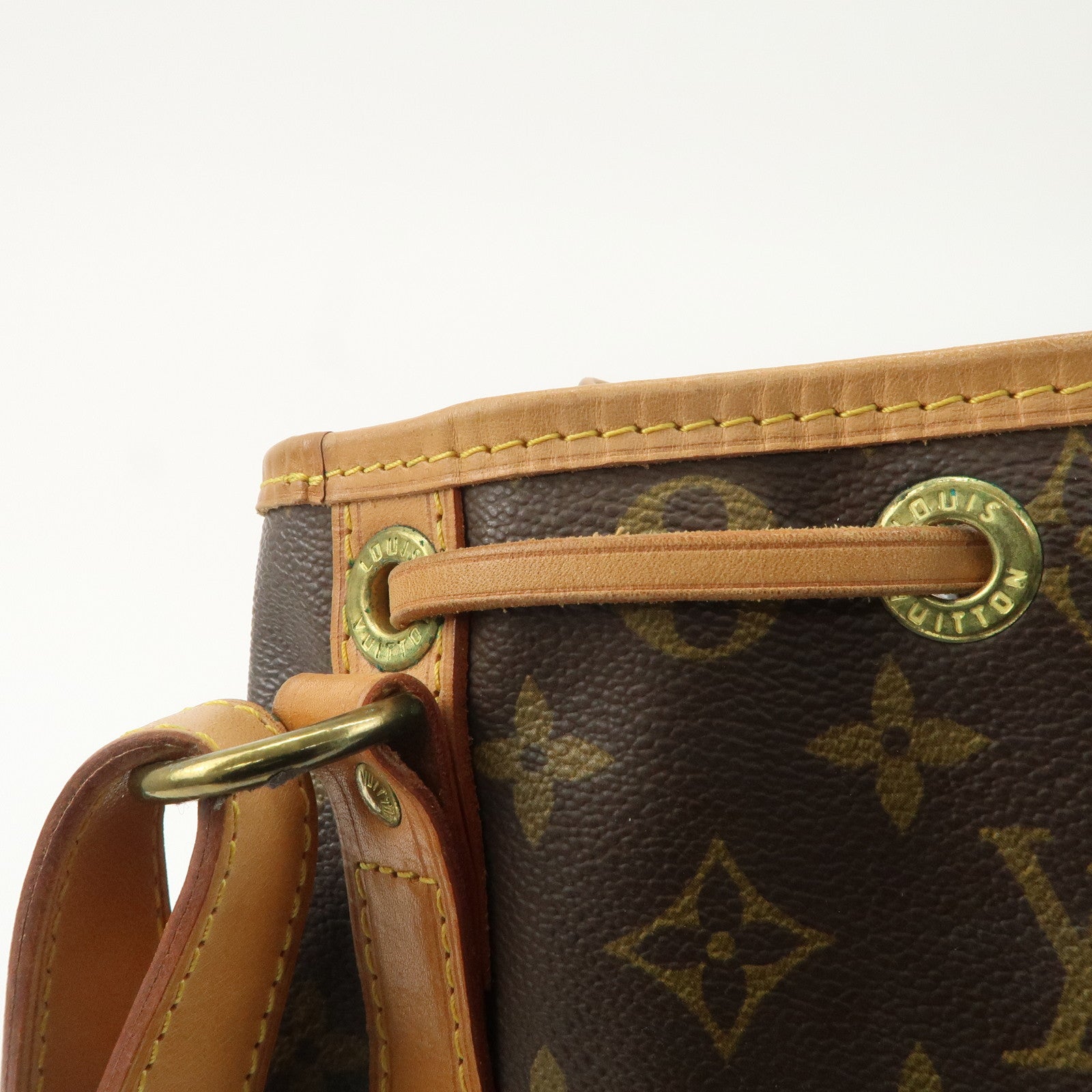 Louis Vuitton Monogram Noe Shoulder Bag Hand Bag Brown M42224 Used