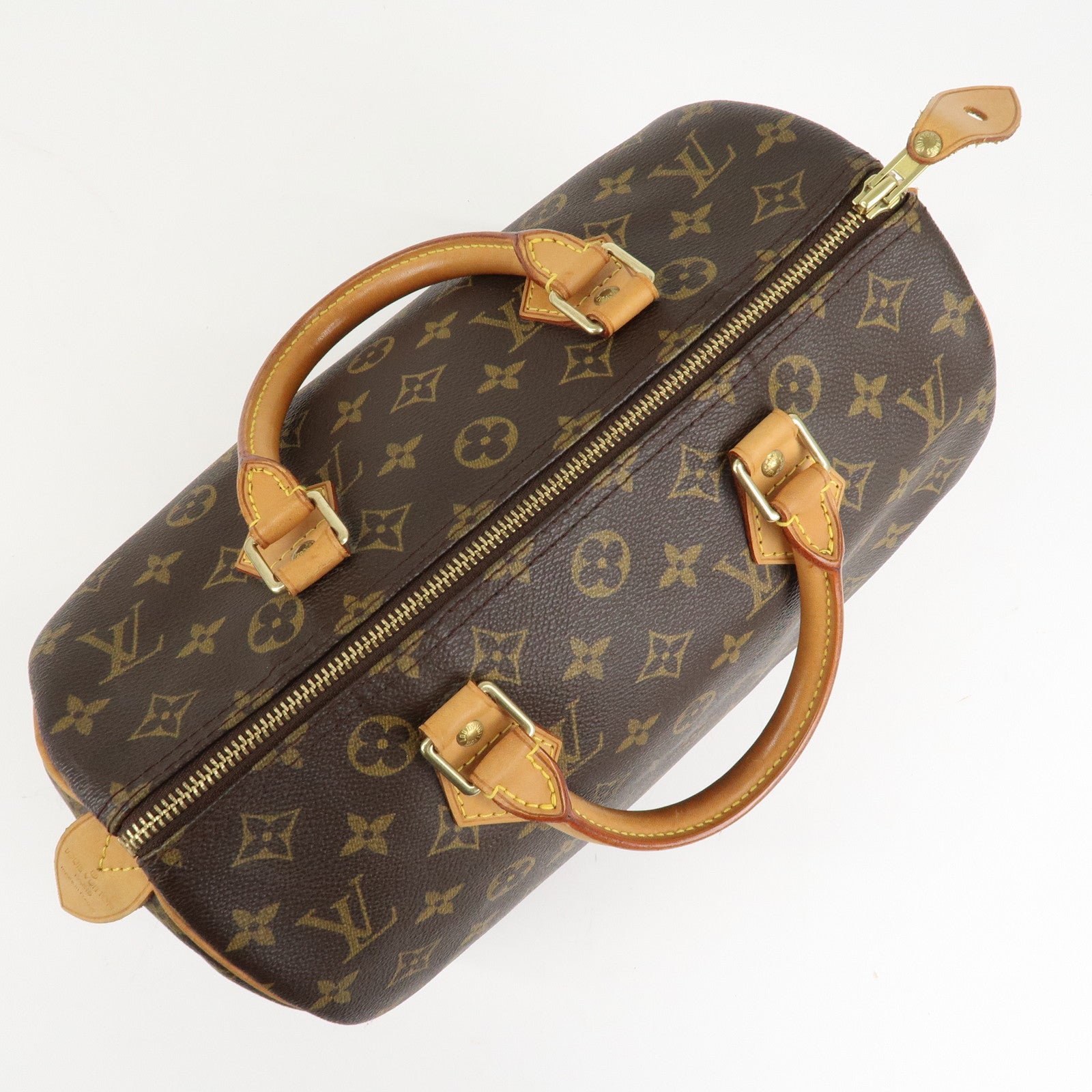 Louis Vuitton Monogram Speedy 30 Hand Bag Boston Bag M41526 Used