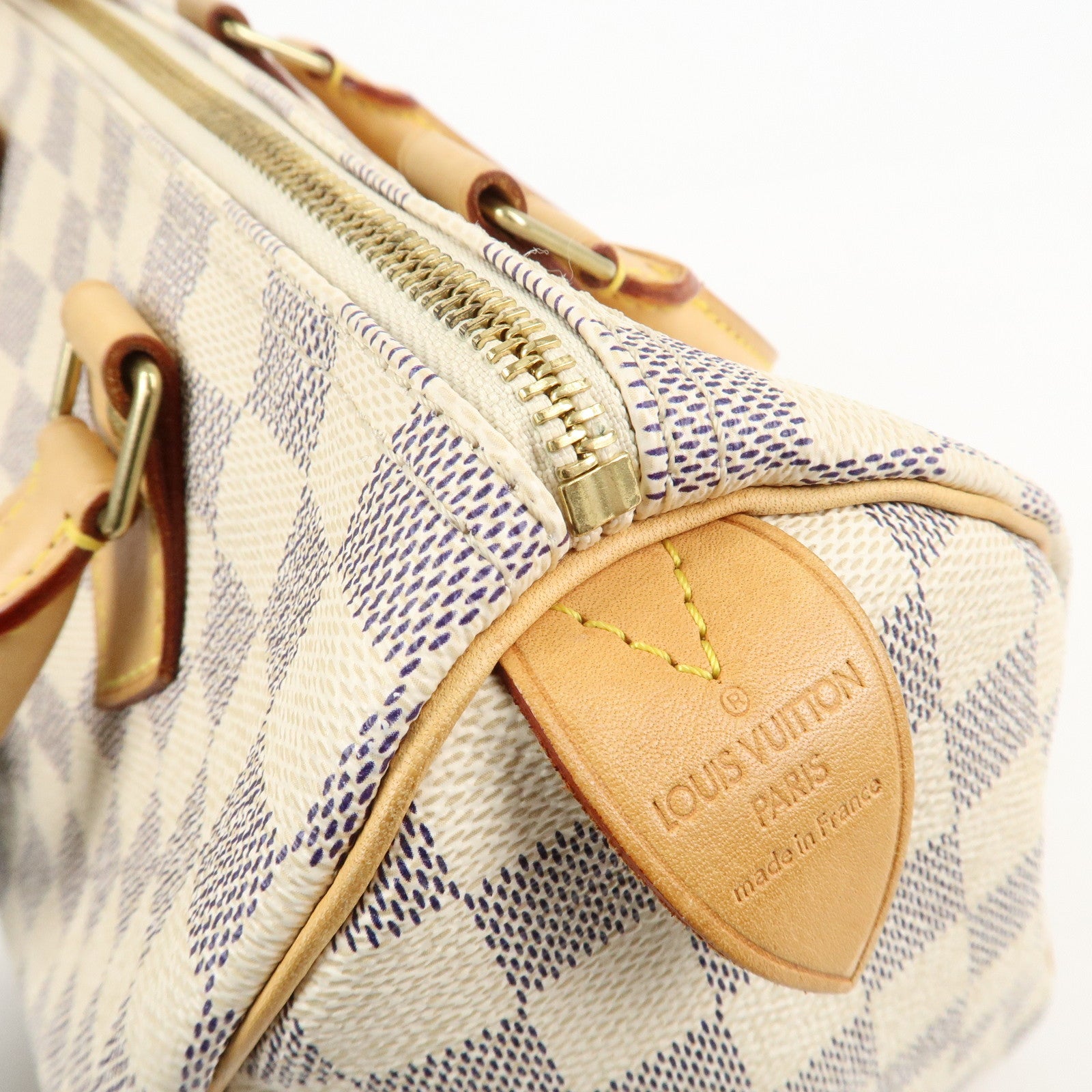 Louis Vuitton Damier Azur Speedy 25 Boston Bag Hand Bag N41534 Used