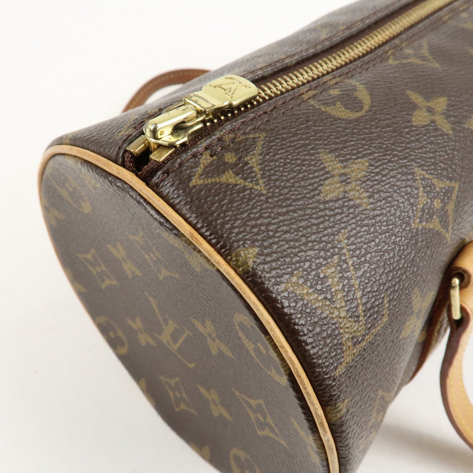 Louis Vuitton Monogram Papillon 26 Hand Bag Brown M51386 Used