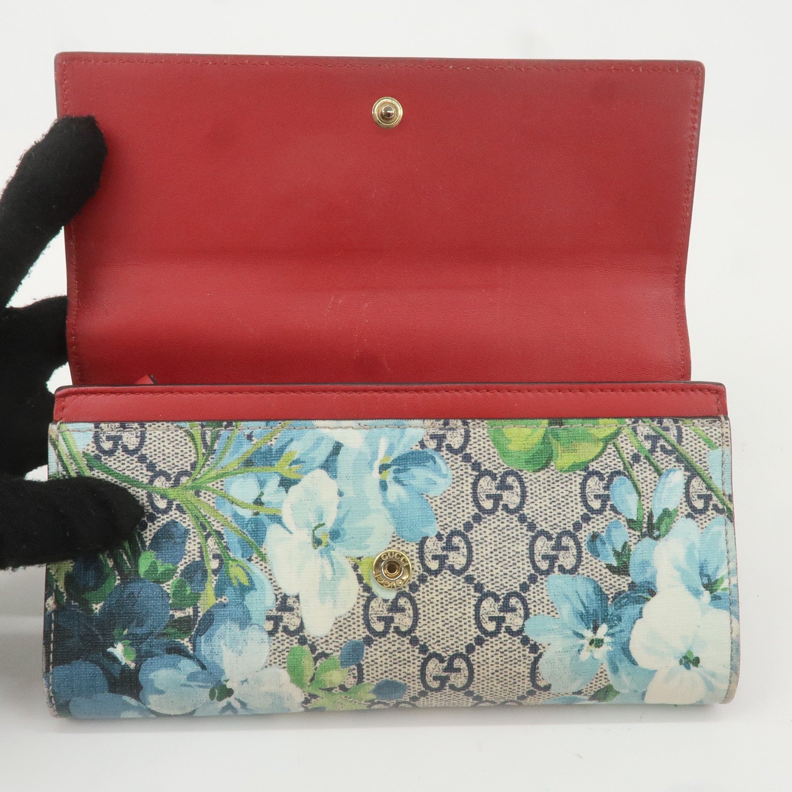 GUCCI GG Blooms GG Supreme Continental Wallet 404070