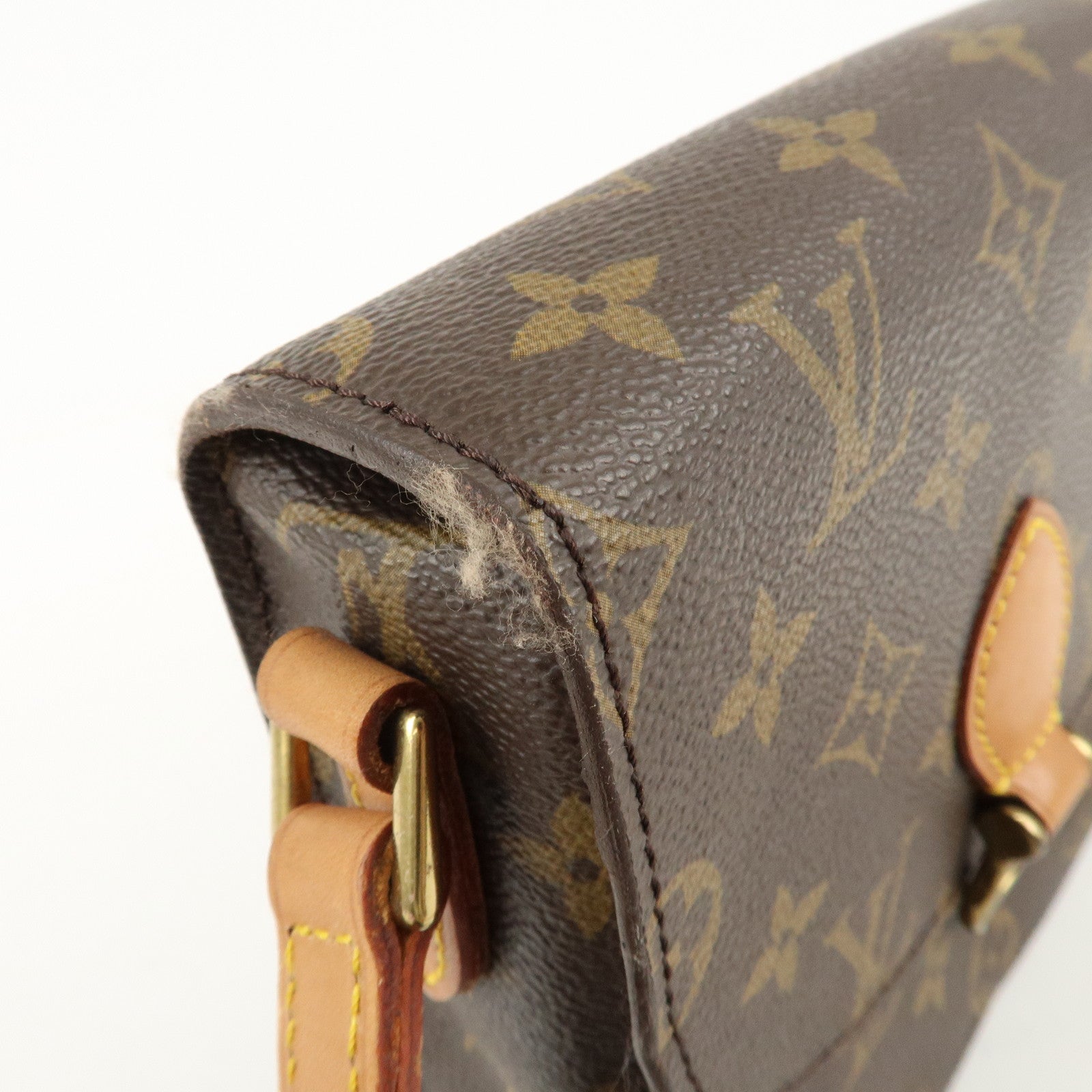 Louis Vuitton Monogram Saint Cloud MM Shoulder Bag Brown M51243