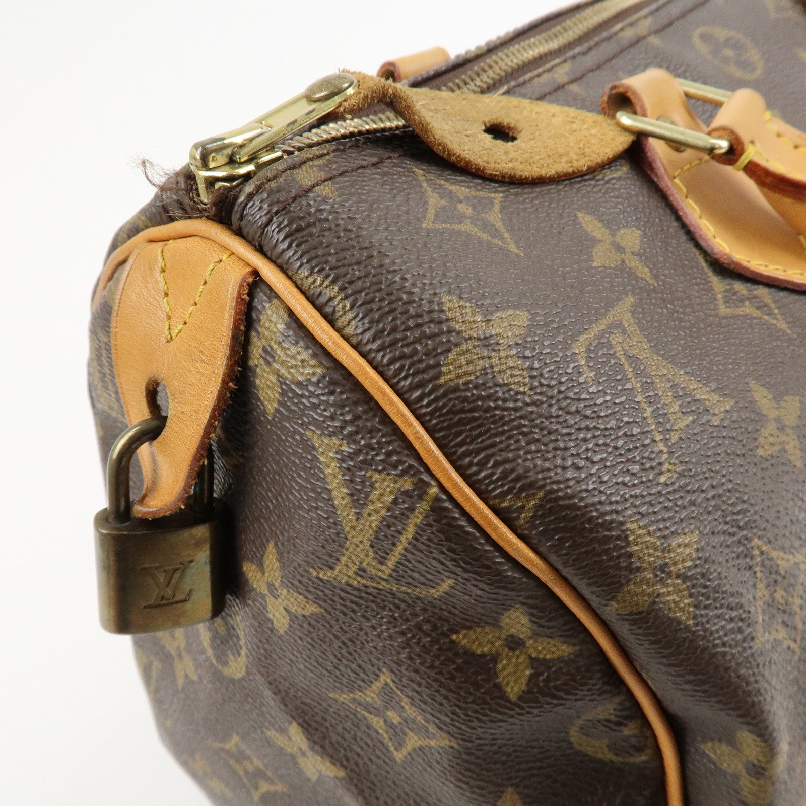 Louis Vuitton Monogram Speedy 30 Hand Bag Boston Bag M41526 Used