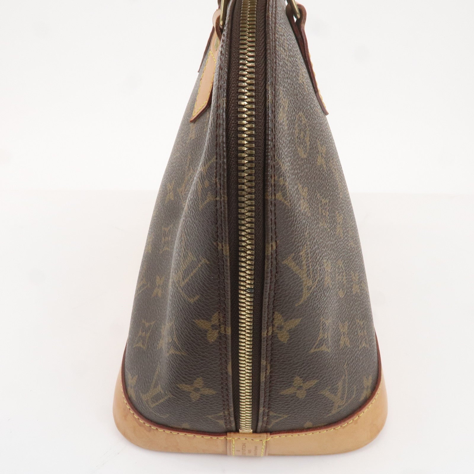 Louis Vuitton Monogram Alma Hand Bag Brown M51130