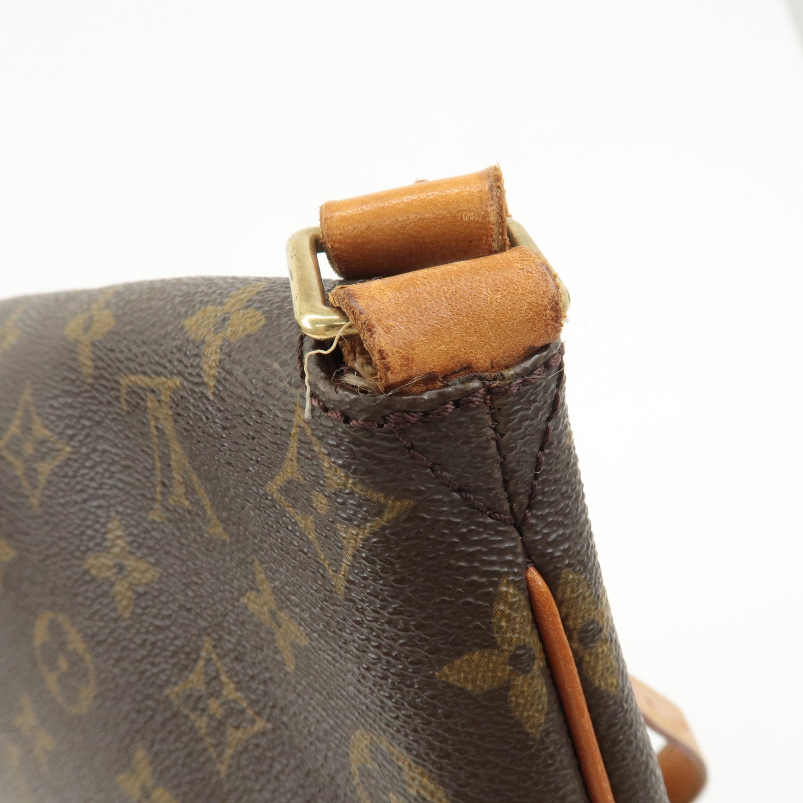 Louis Vuitton Monogram Musette Shoulder Crossbody Bag Brown M51256 Used