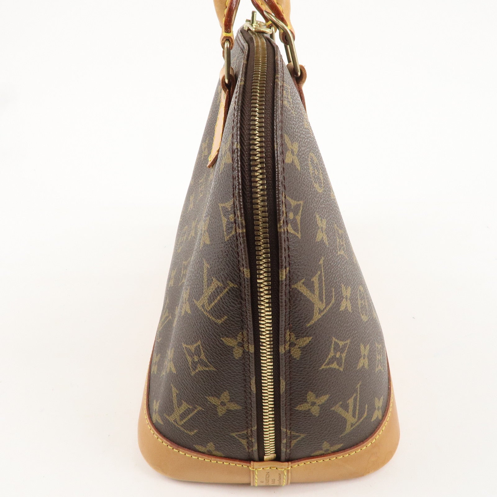 Louis Vuitton Monogram Alma Hand Bag Brown M51130