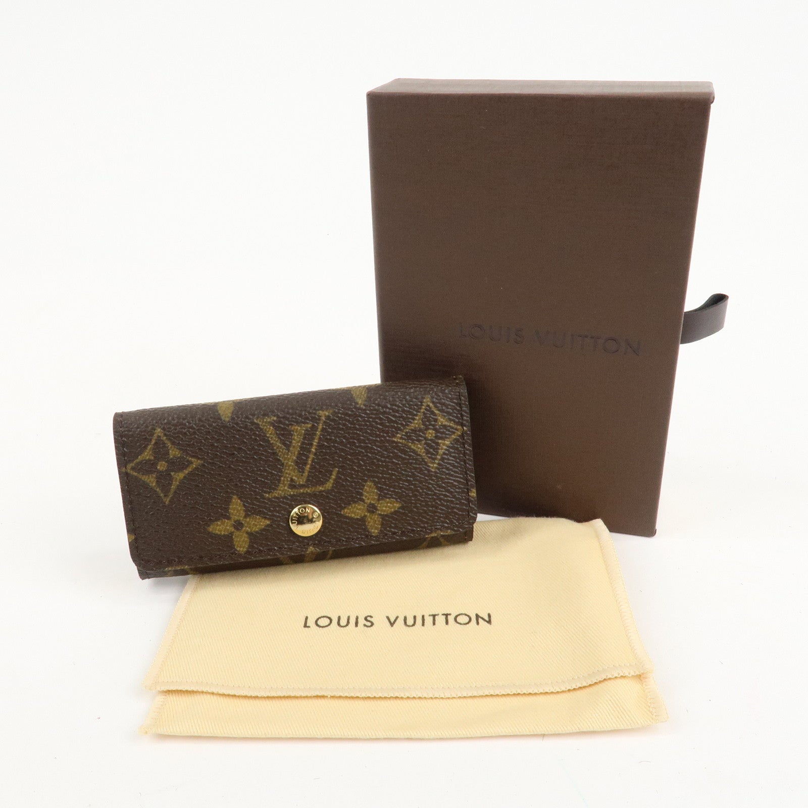 Louis Vuitton Monogram Multicles 4 Key Case Brown M69517 Used