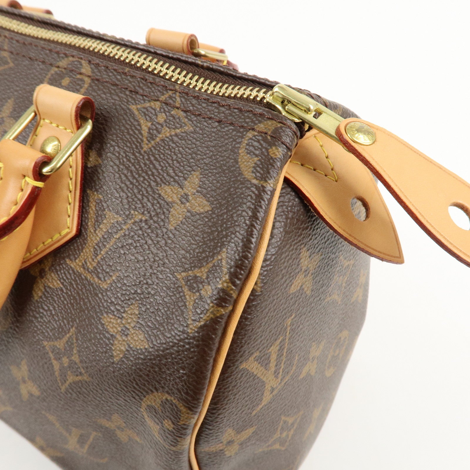 Louis Vuitton Monogram Speedy 25 Hand Bag Boston Bag M41109 Used