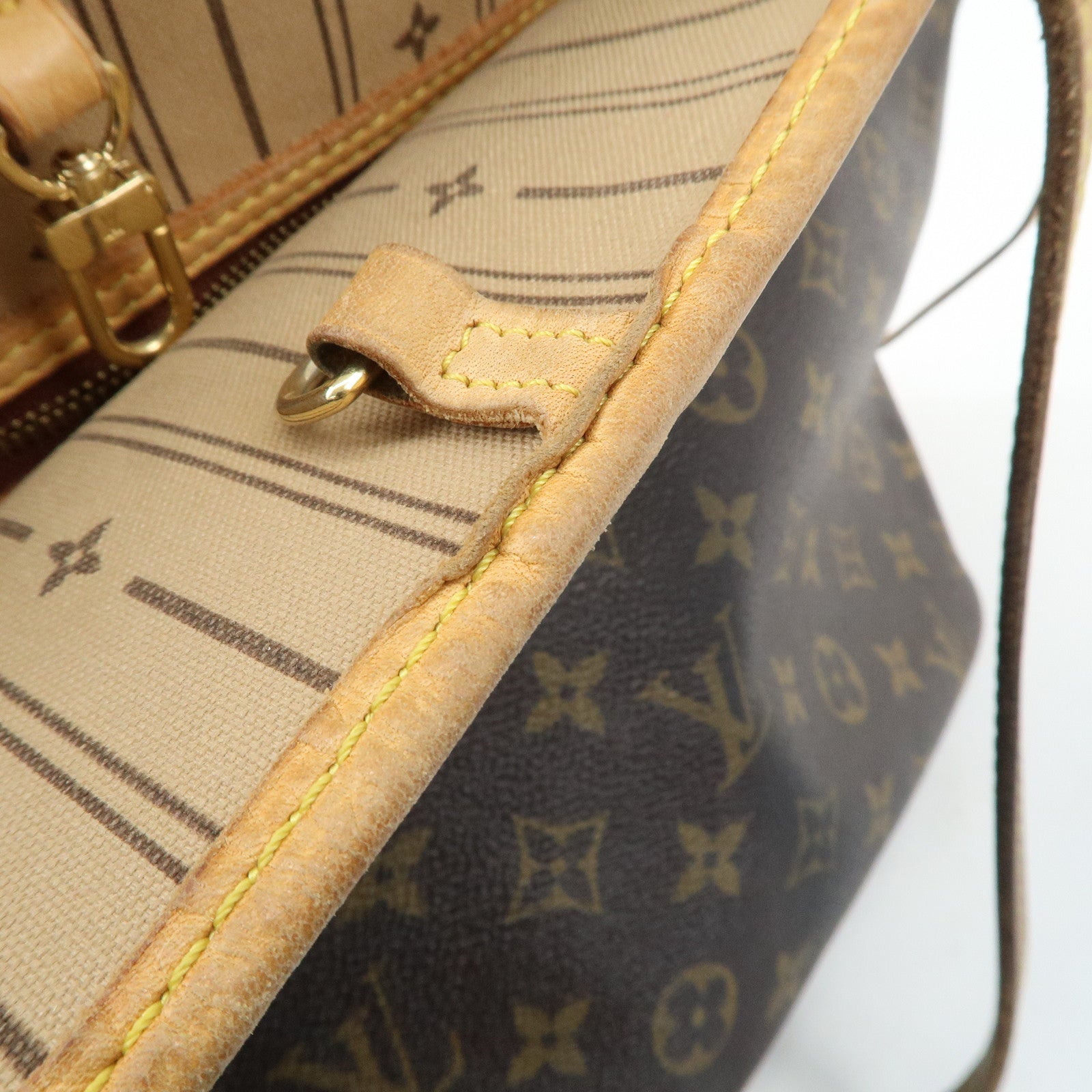 Louis Vuitton Monogram Neverfull MM Tote Bag Brown M40156 Used