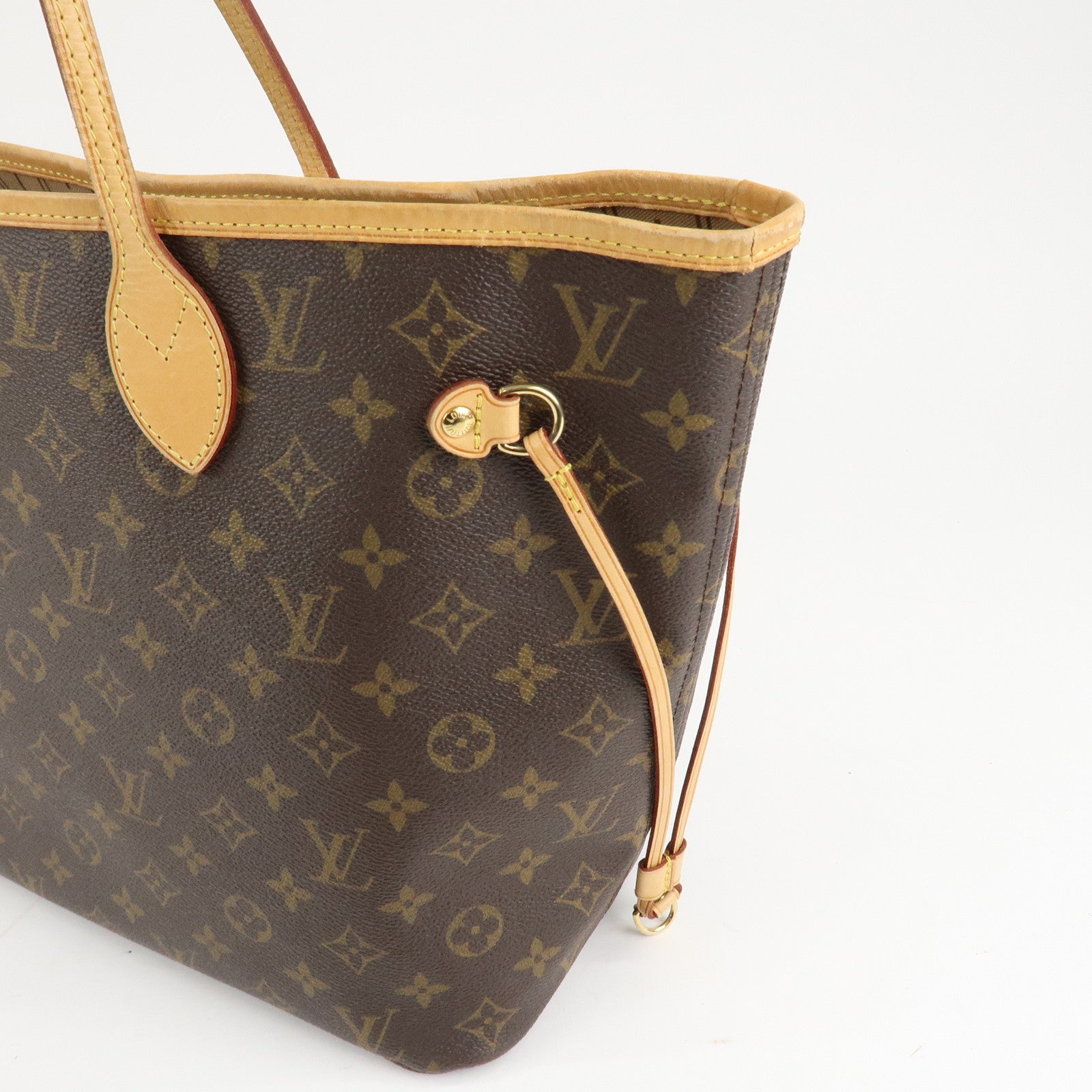 Louis Vuitton Monogram Neverfull MM Tote Bag Brown M40156 Used