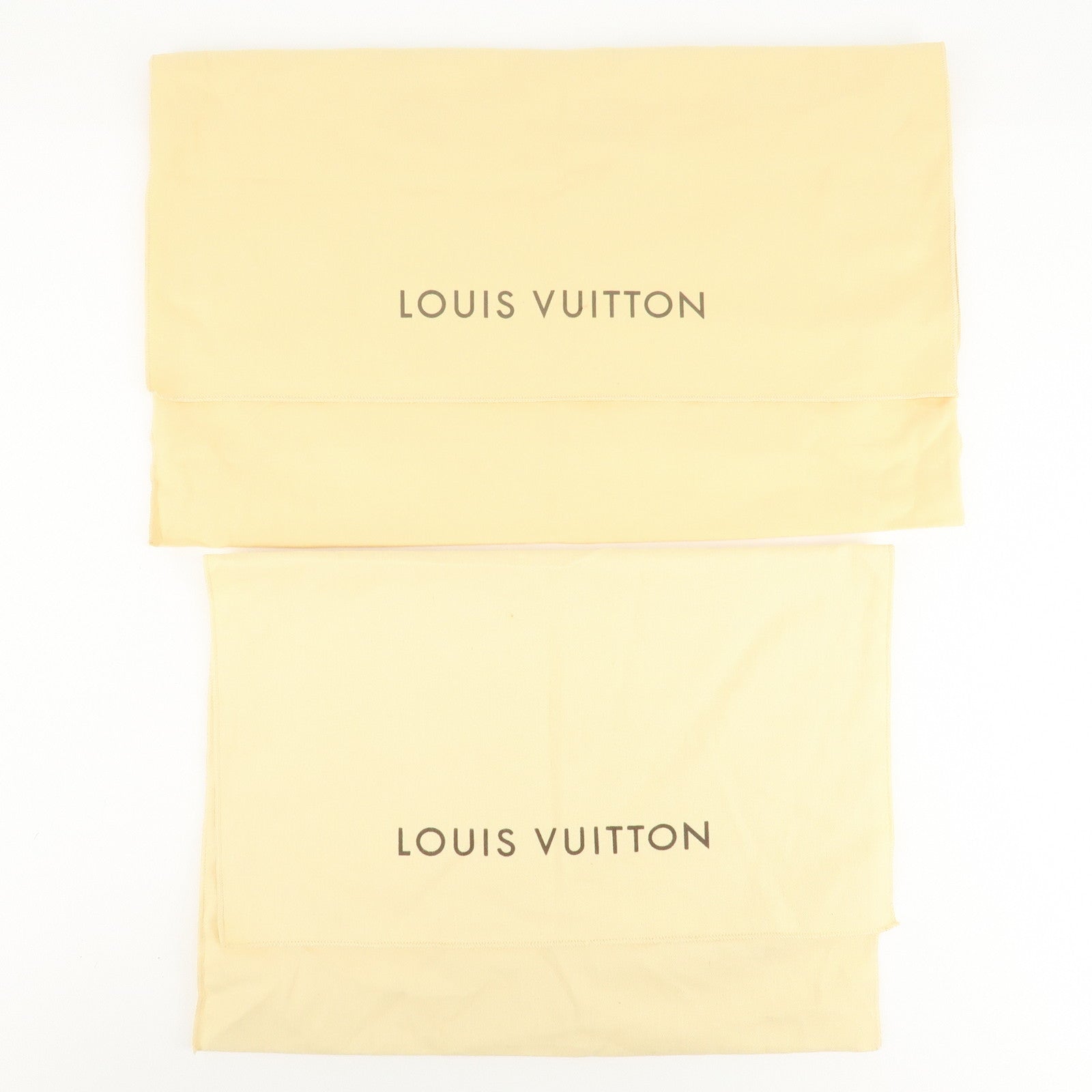 Louis Vuitton Set Of 10 Dust Bag Flap Style Beige