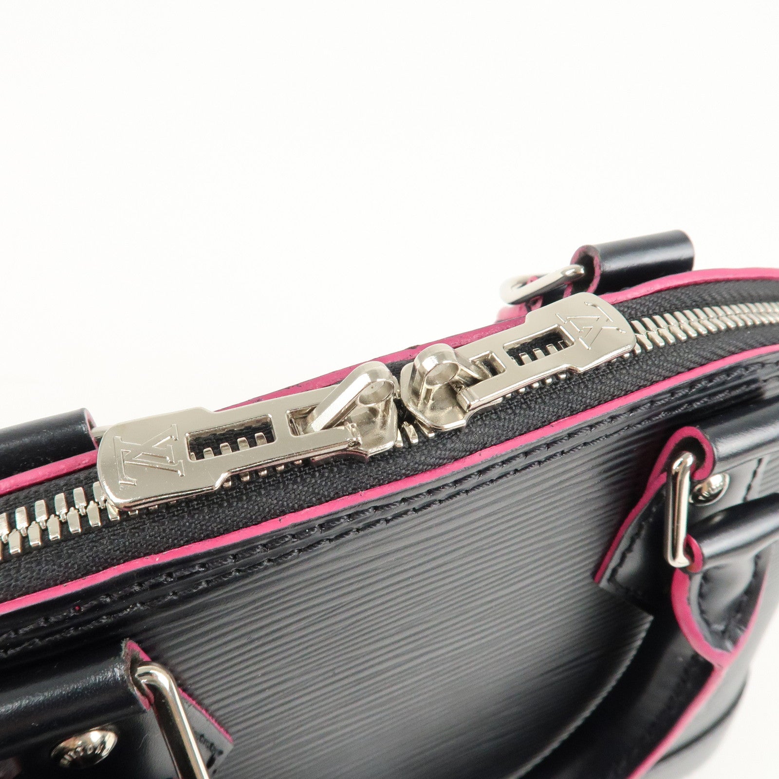 Louis Vuitton Epi Alma BB 2Way Shoulder Bag Noir Pink M54160