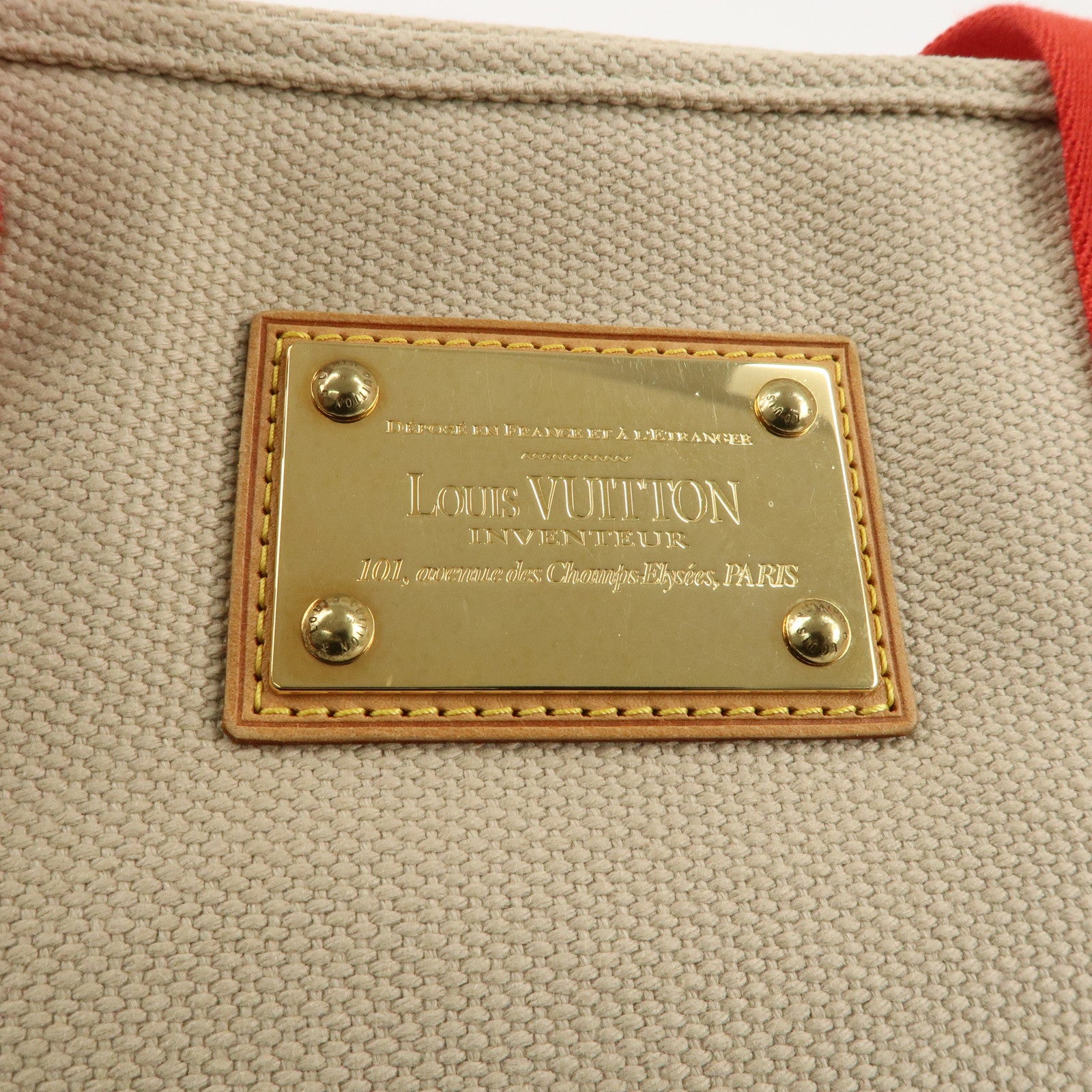 Louis Vuitton Antigua Cabas MM Tote Bag Hand Bag M40035