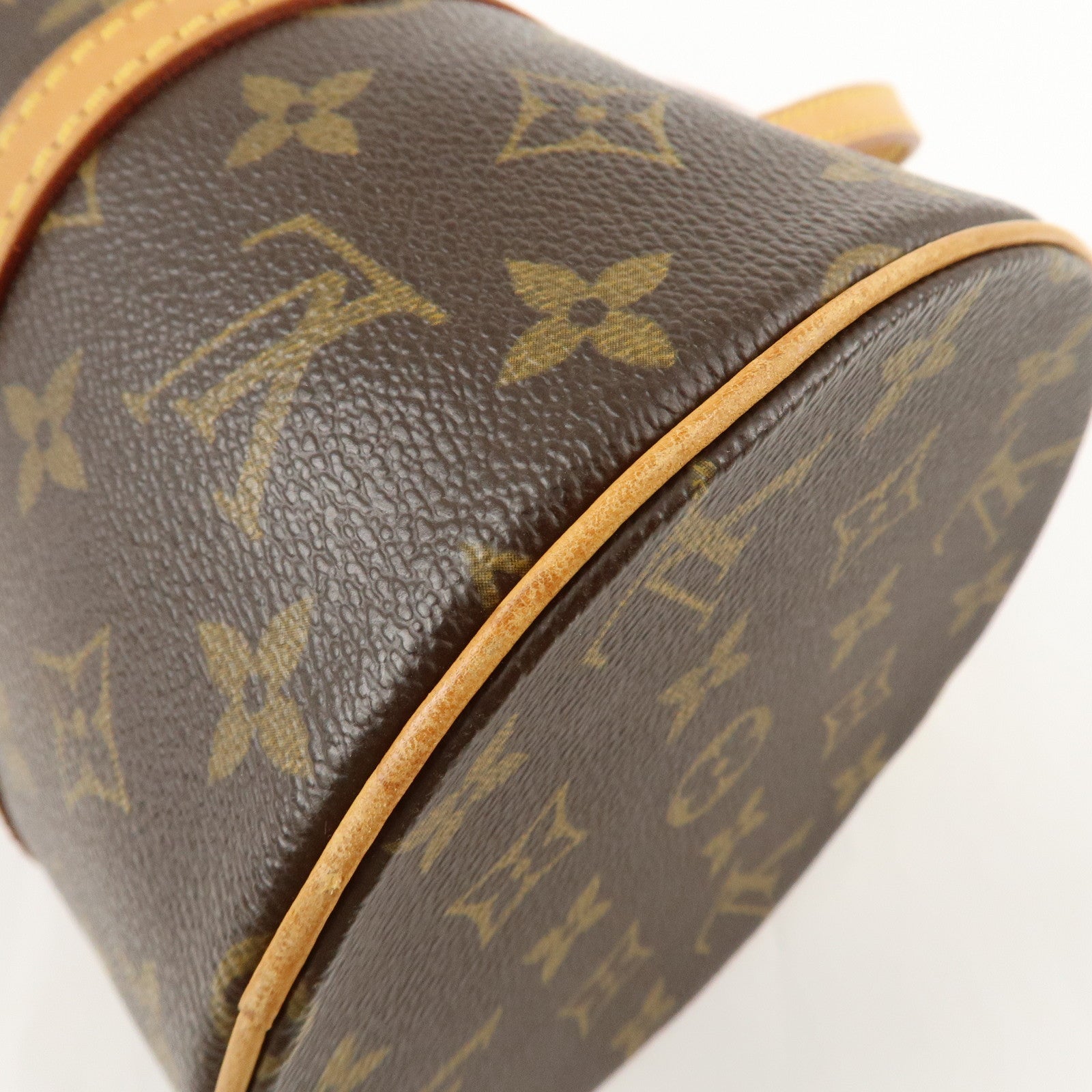 Louis Vuitton Monogram Papillon 30 Hand Bag Brown M51385 Used