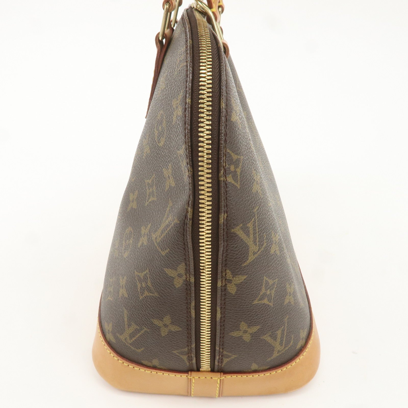 Louis Vuitton Monogram Alma Hand Bag Brown M51130