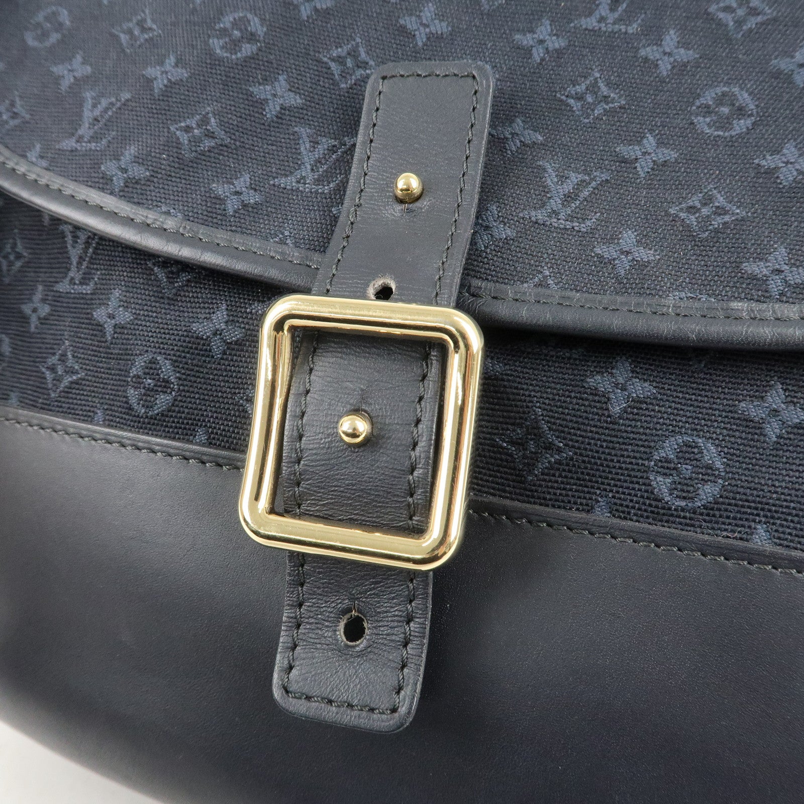 Louis Vuitton Monogram Mini Belanger Shoulder Bag TST Blue M92672 Used