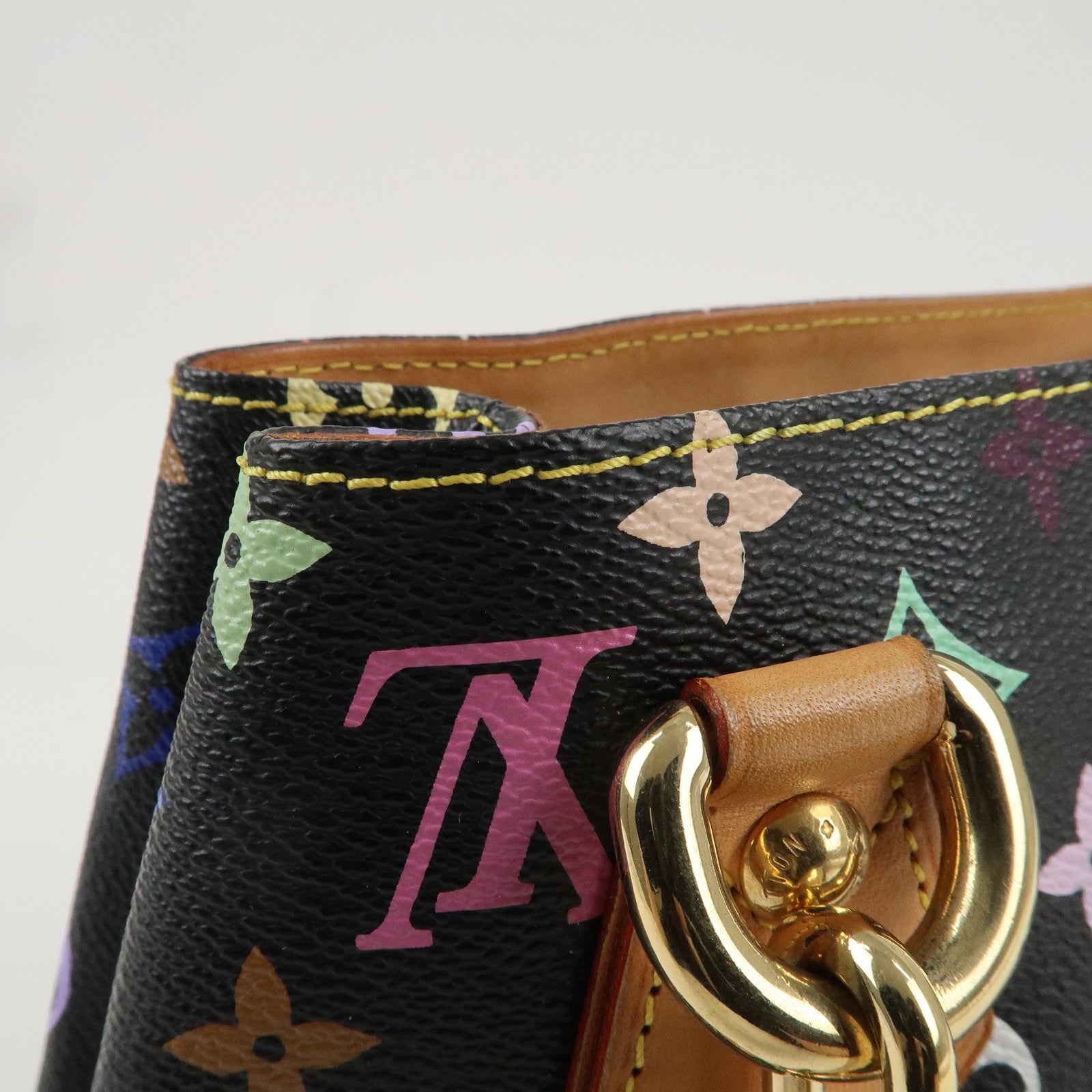 Louis Vuitton Monogram Multicolor Audra Hand Bag Noir M40048