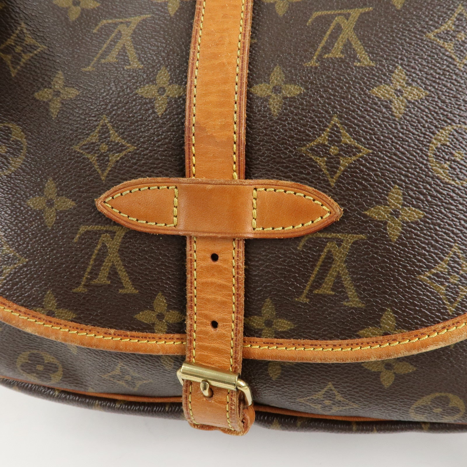 Louis Vuitton Monogram Saumur 30 Crossbody Bag Brown M42256 Used