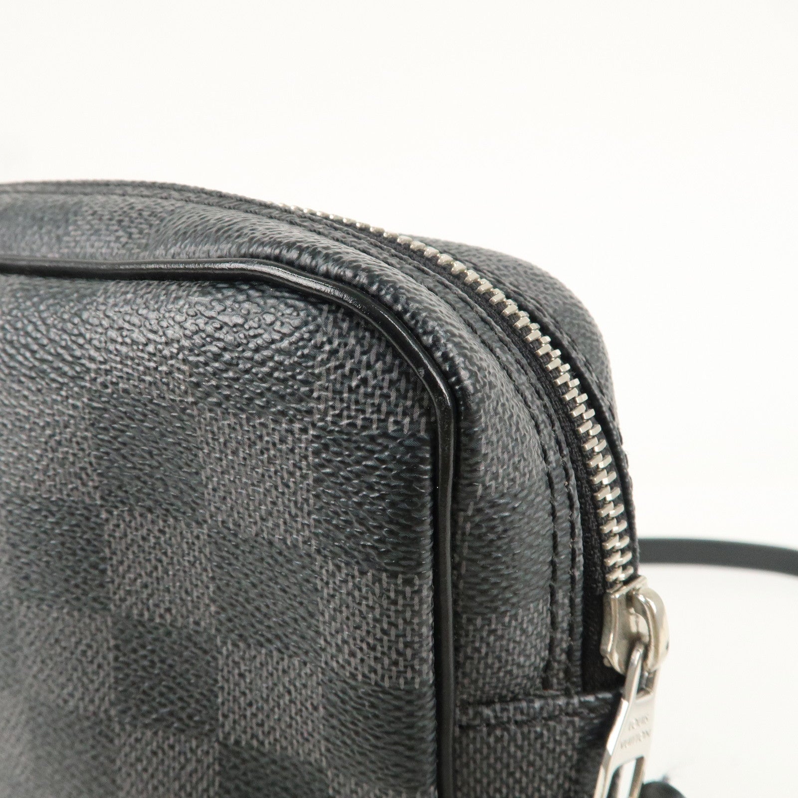 Louis Vuitton Damier Graphite Rem Shoulder Bag Black N41446