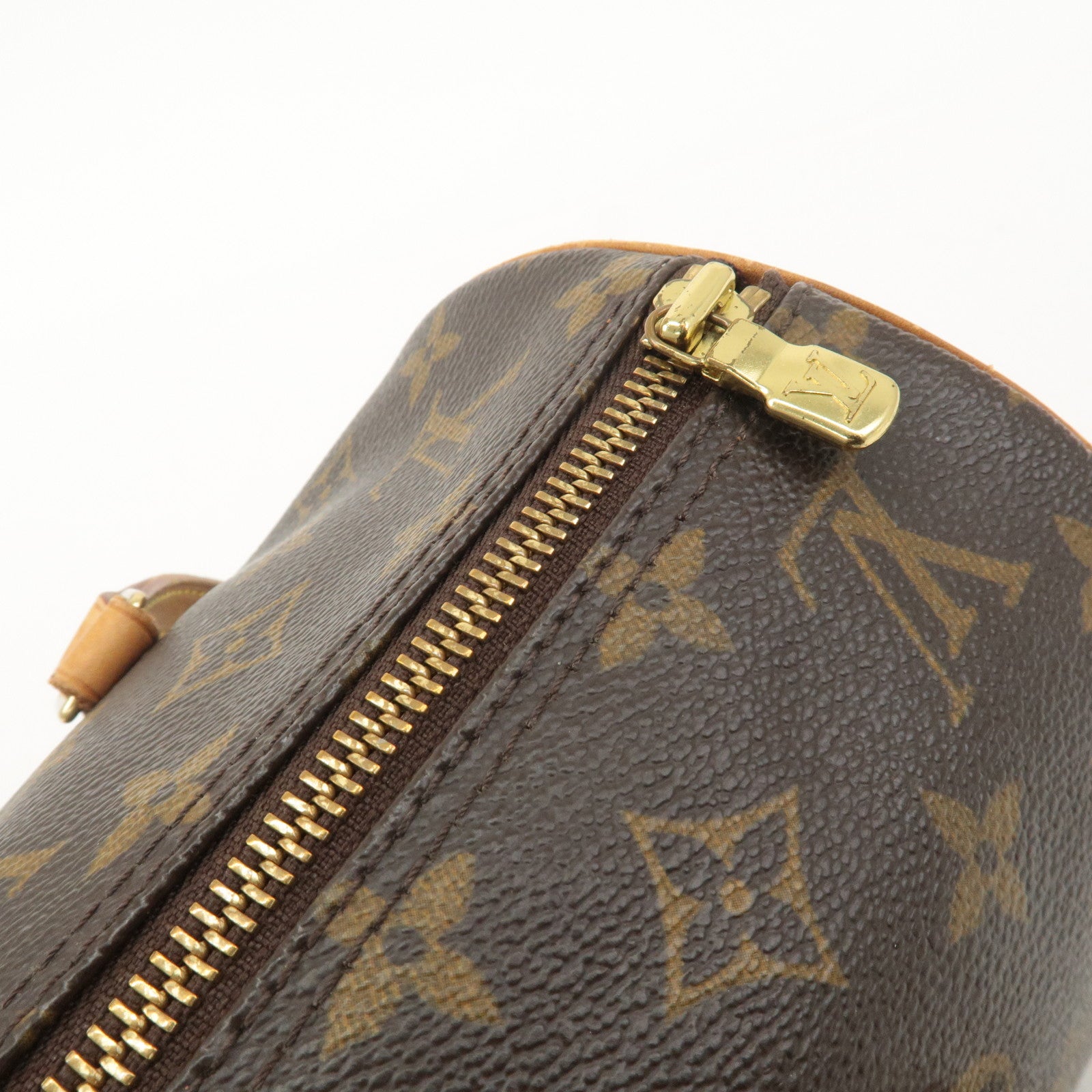 Louis Vuitton Monogram Papillon 30 Hand Bag Brown M51385