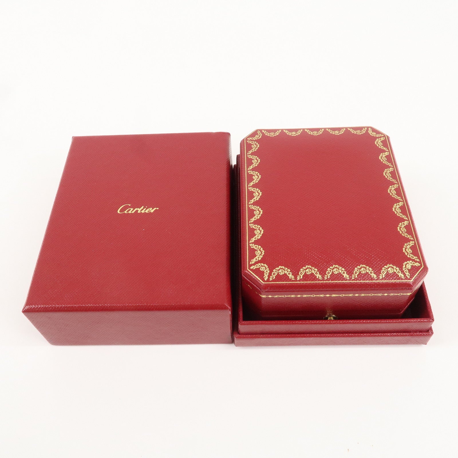 Cartier Set of 3 Pair Ring Box Display Box Jewelry Box For Ring