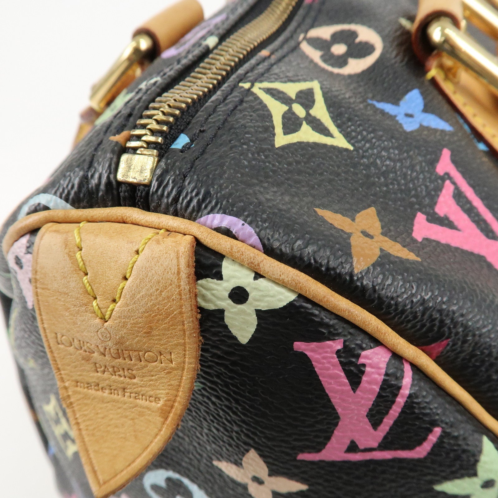 Louis Vuitton Monogram Multi Color Speedy 30 Hand Bag M92642 Used