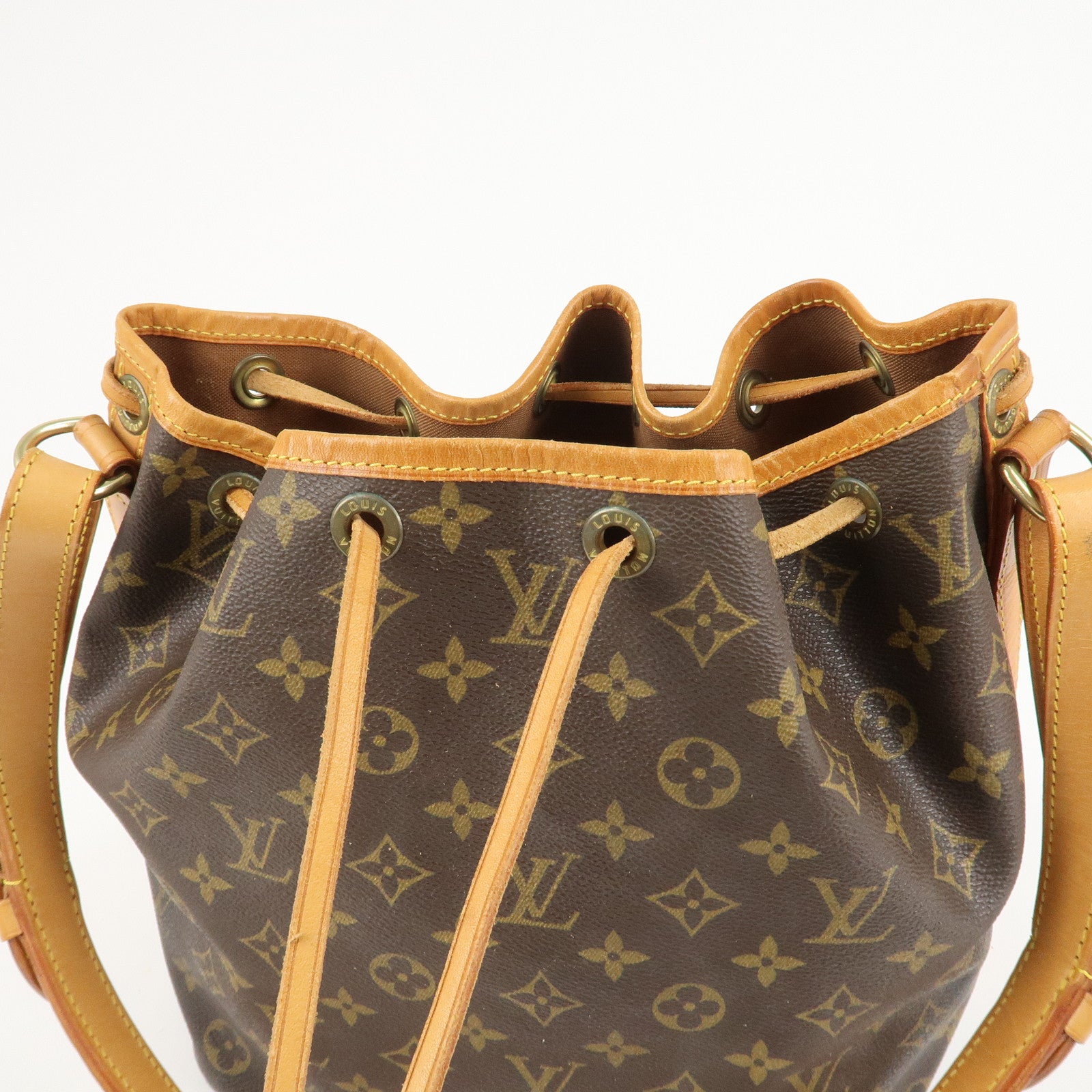 Louis Vuitton Monogram Petit Noe Shoulder Bag Brown M42226 Used