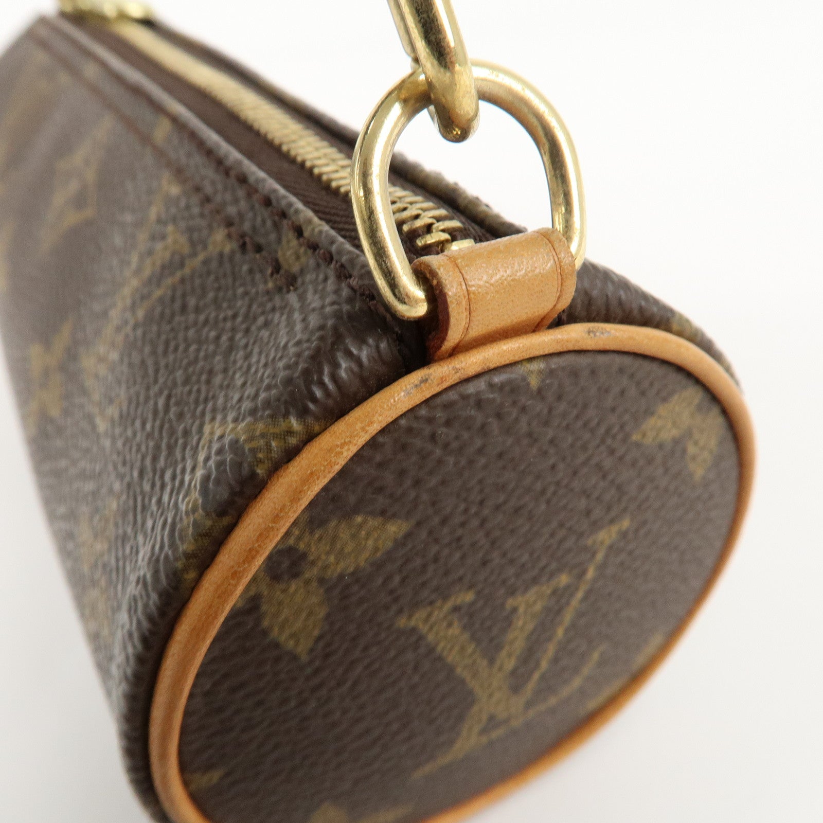 Louis Vuitton Monogram Mini Pouch for Papillon Bag New Style Brown Used