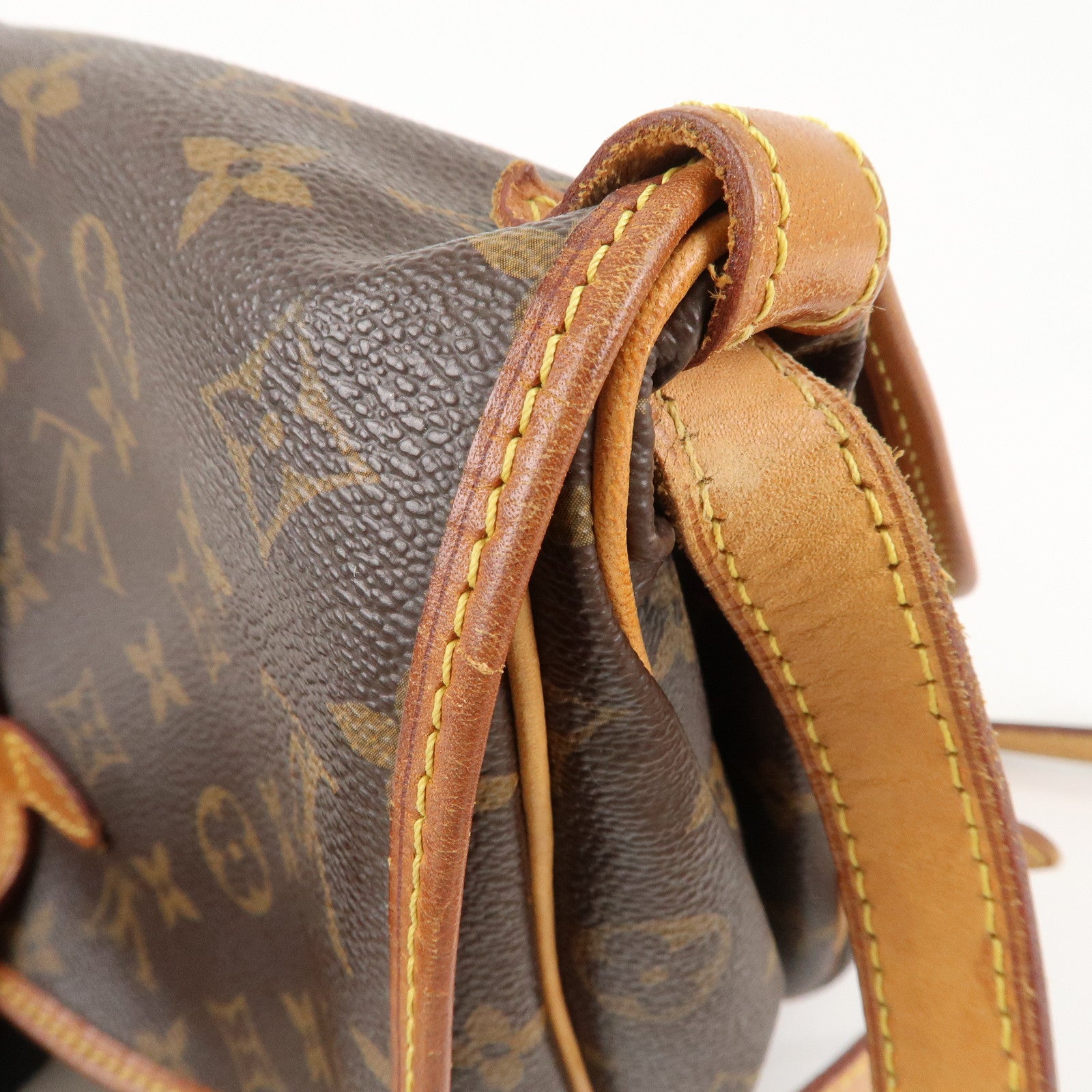 Louis Vuitton Monogram Saumur 30 Crossbody Bag Brown M42256