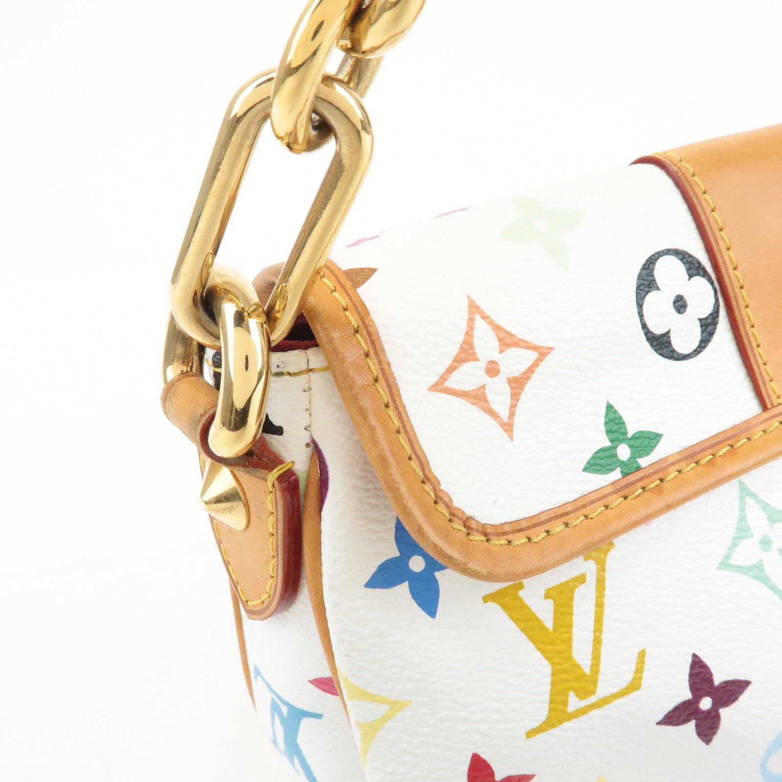 Louis Vuitton Monogram Multicolor Patti Shoulder Bag Blanc M40305