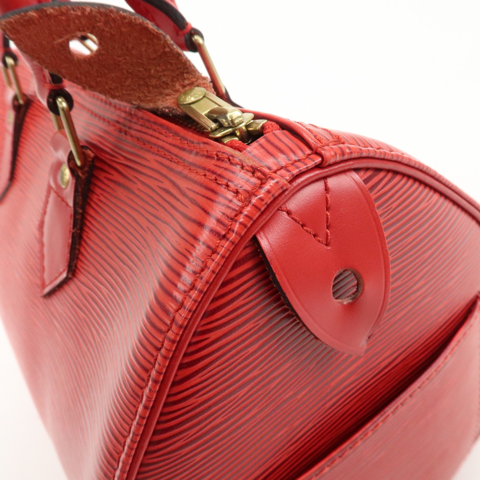 Louis Vuitton Epi Speedy 25 Hand Bag Castilian Red M43017 Used