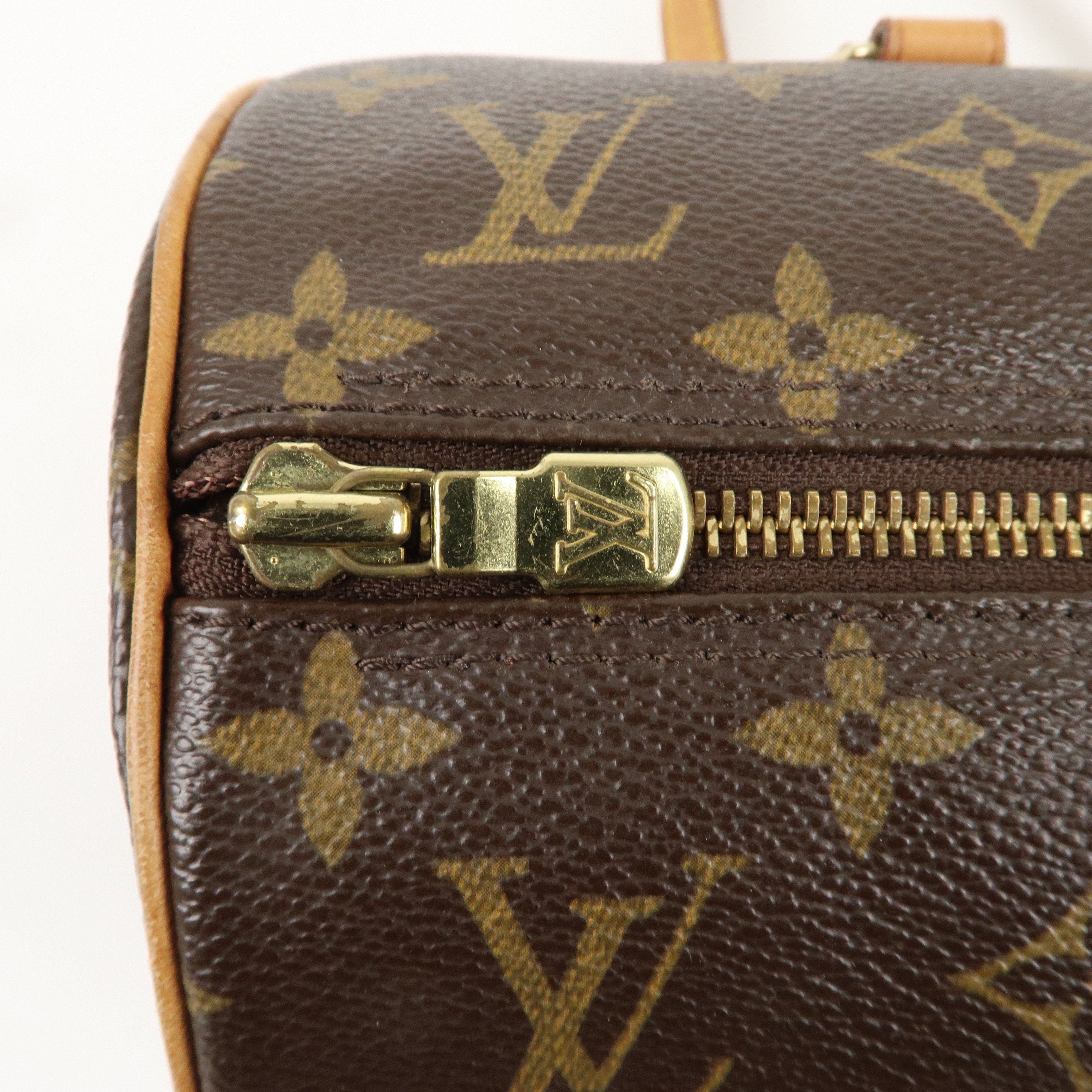 Louis Vuitton Monogram Papillon 30 Hand Bag Brown M51385