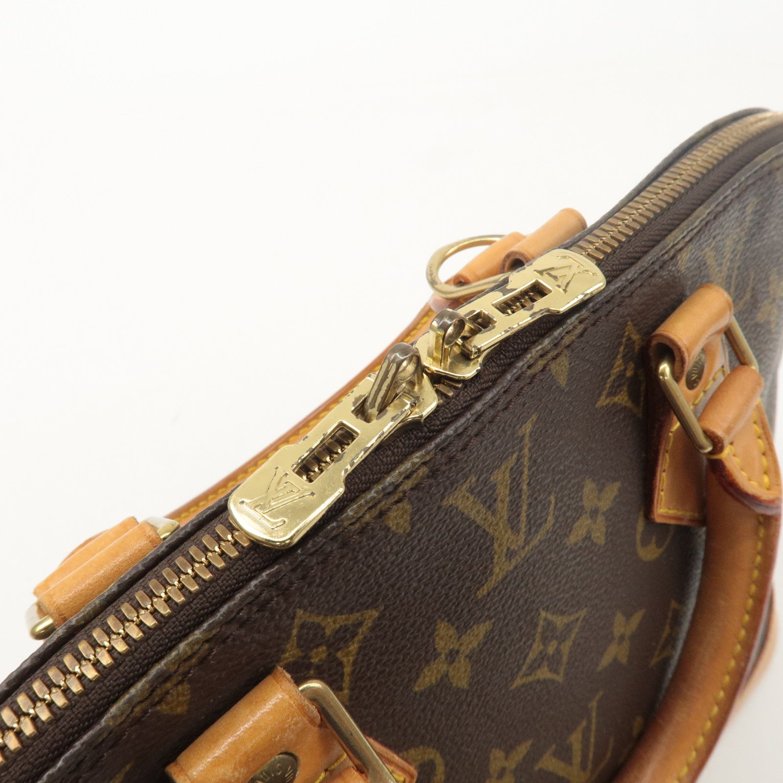 Louis Vuitton Monogram Alma Hand Bag Brown M51130