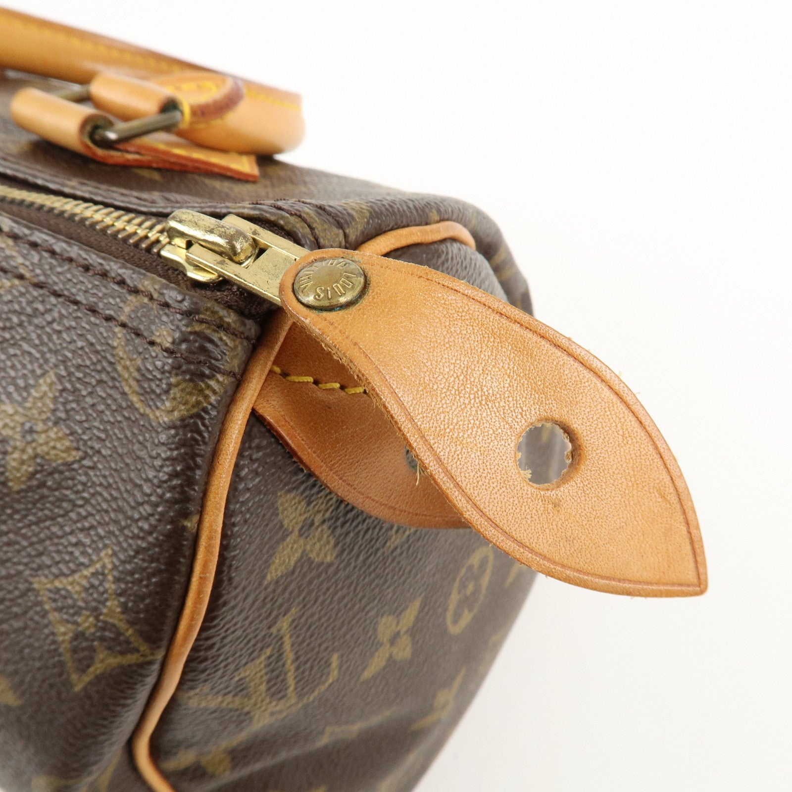 Louis Vuitton Monogram Speedy 25 Hand Bag Boston Bag M41528 Used