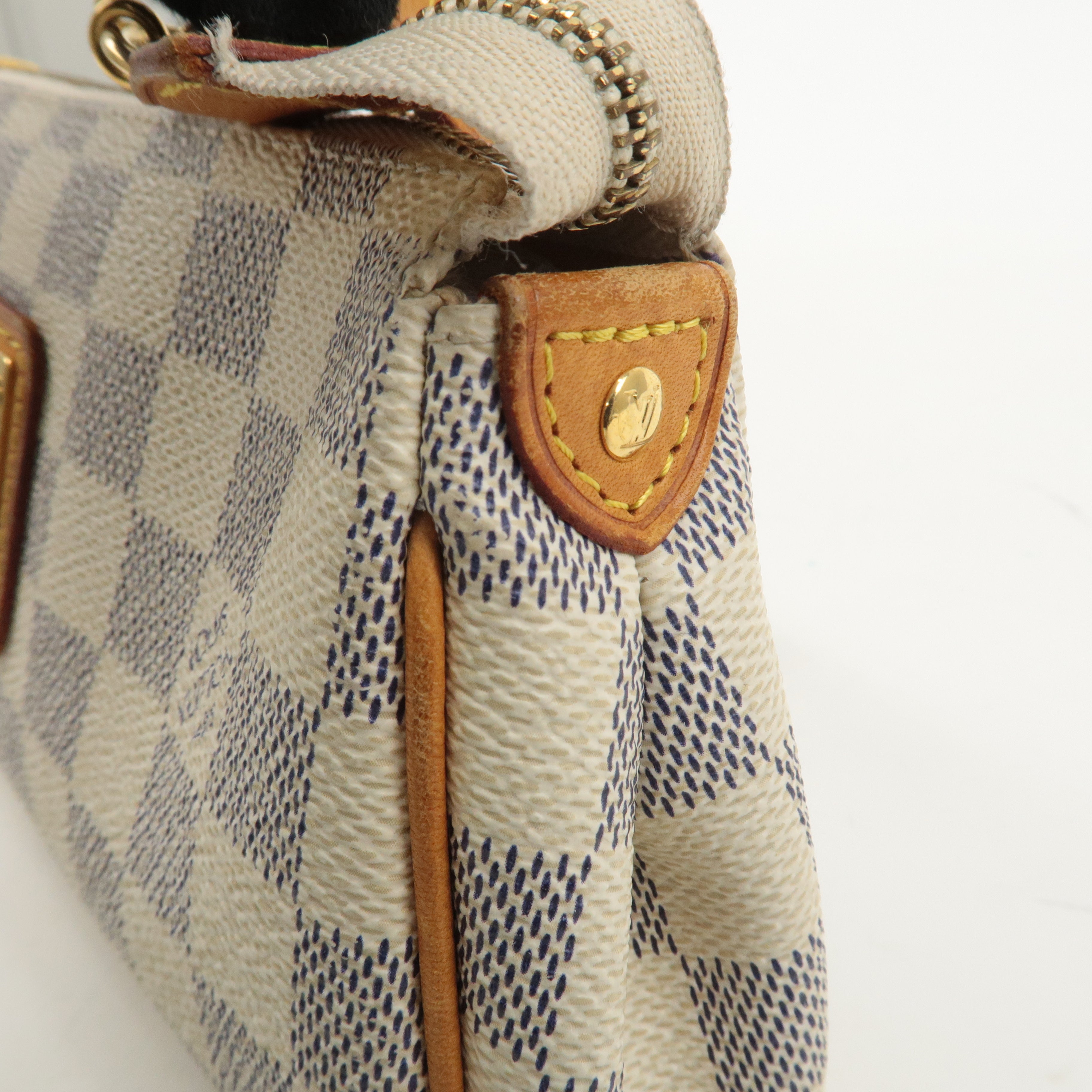 Louis Vuitton Damier Azur Eva 2 Way Pouch Shoulder Bag N55214