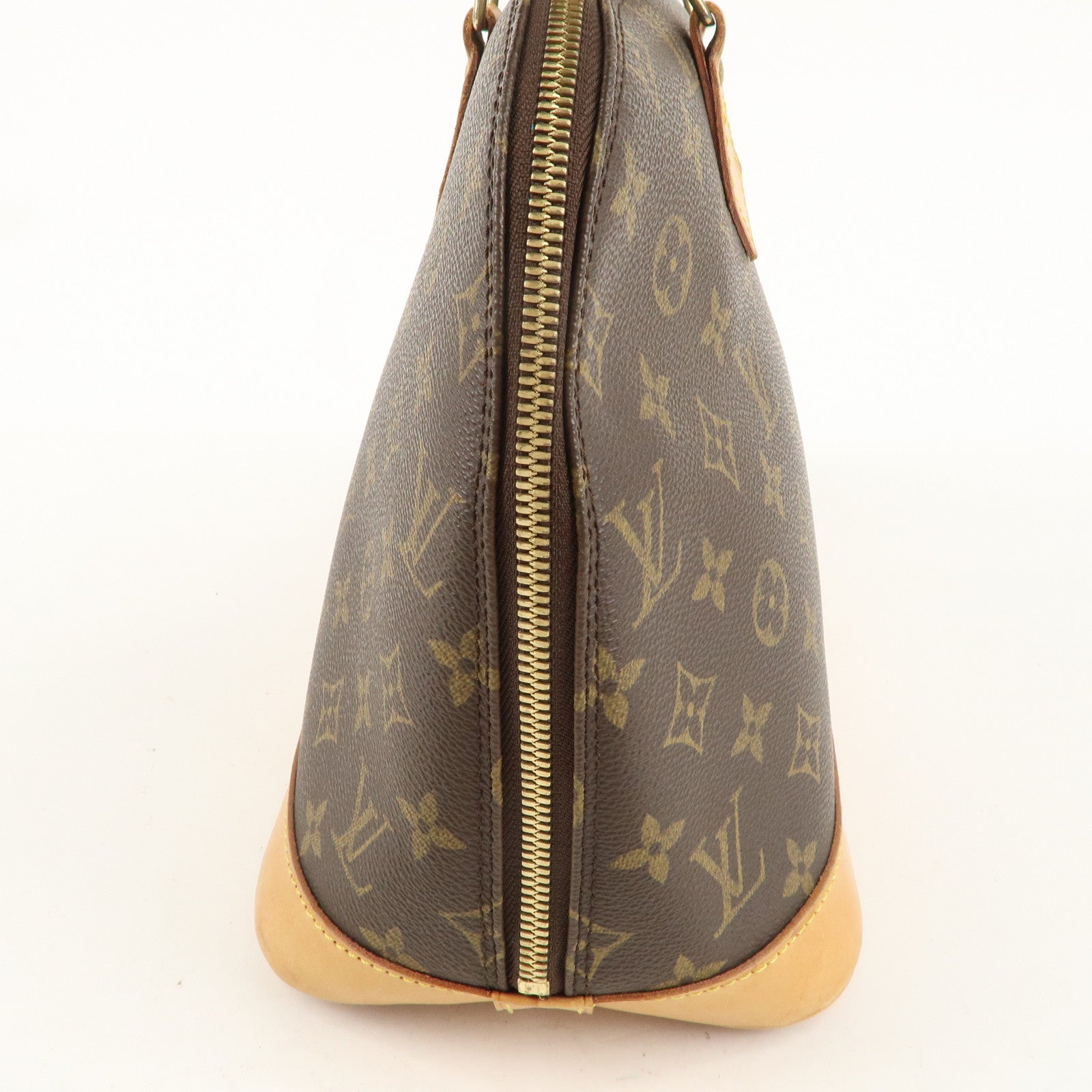 Louis Vuitton Monogram Alma Hand Bag Brown M51130