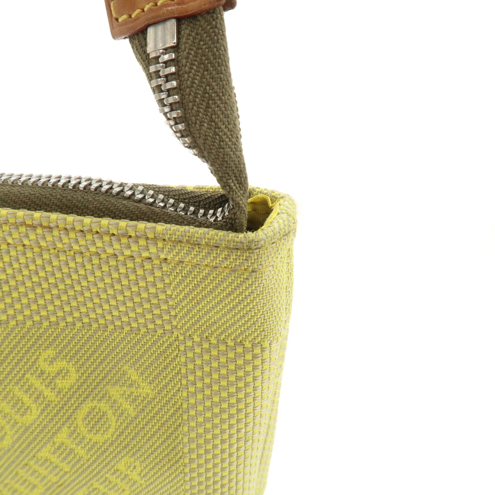 Louis Vuitton Damier Jean Volunteer Pouch Lime Yellow Used