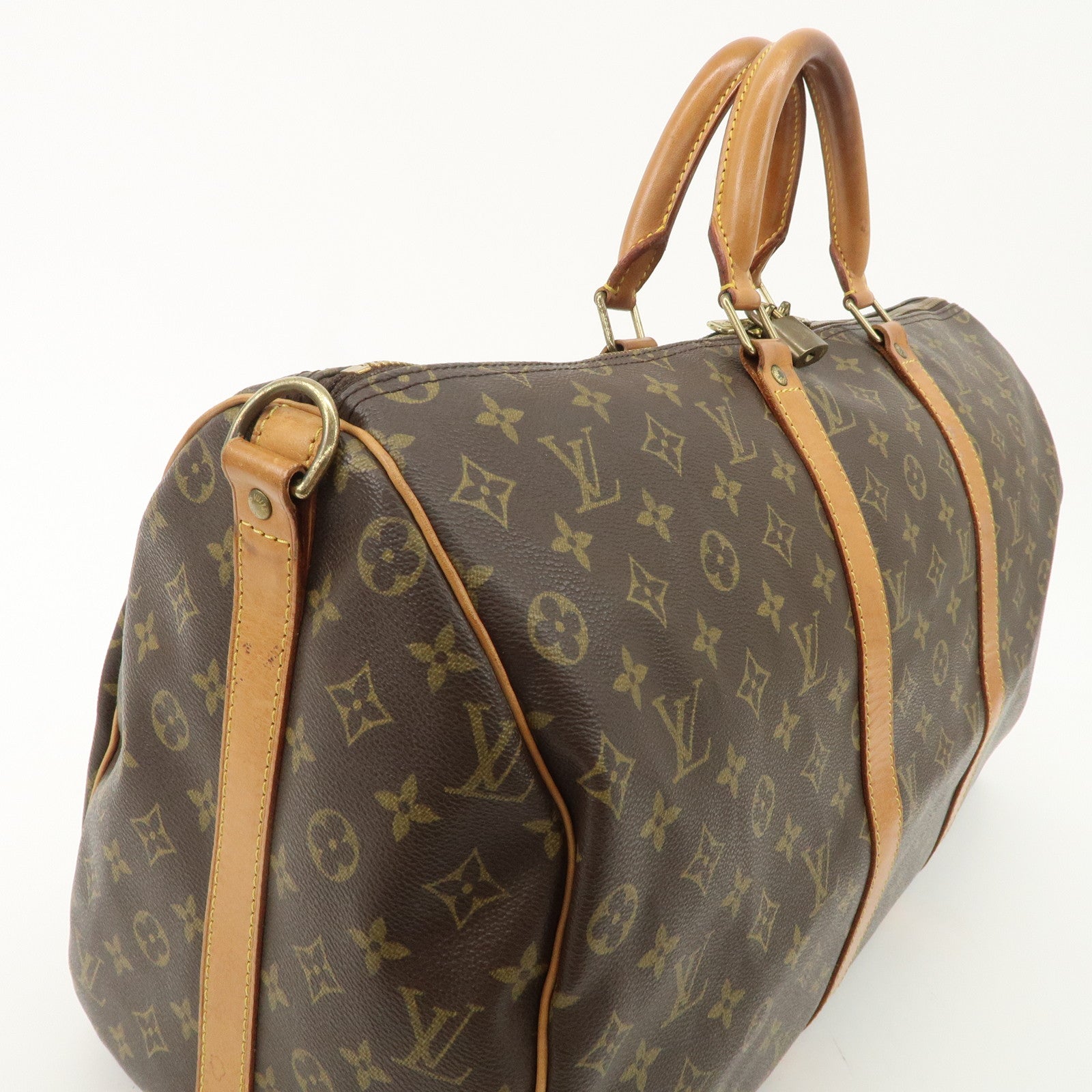 Louis Vuitton Monogram Keep All Bandouliere 50 Boston Bag M41416 Used