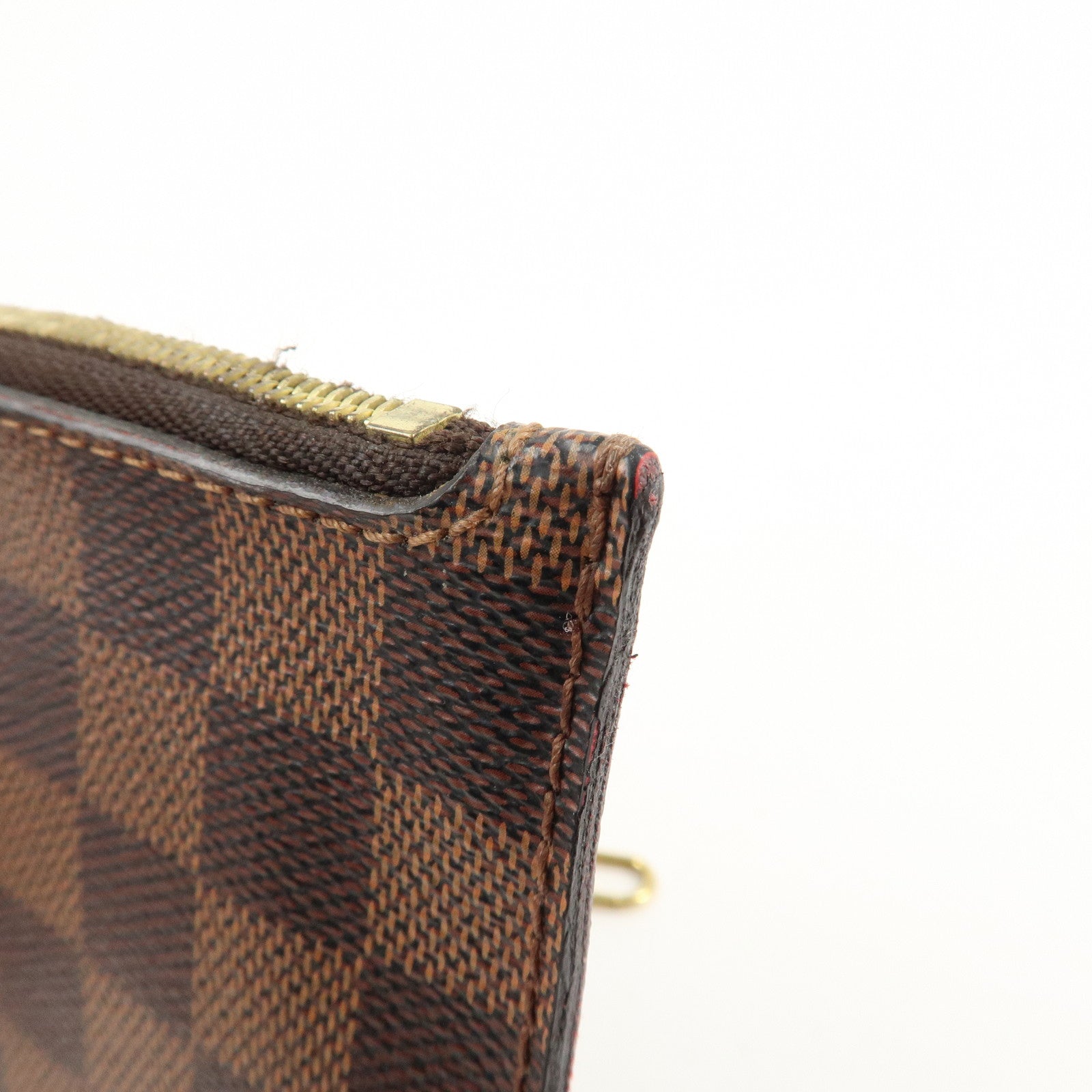 Louis Vuitton Damier Pouch for Neverfull MM Brown Used