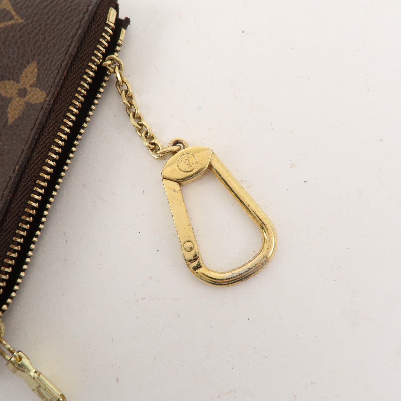 Louis Vuitton Monogram Pochette Cles Coin Case Key Case  M62650