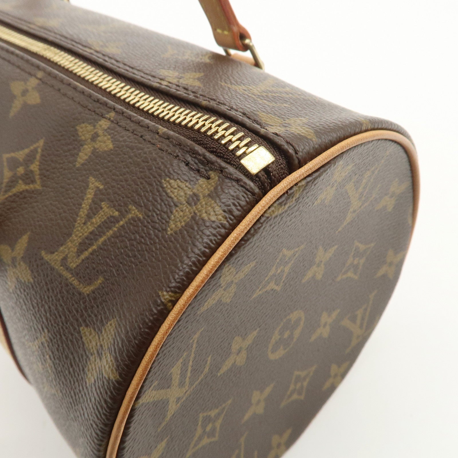 Louis Vuitton Monogram Papillon 30 Hand Bag Brown M51385