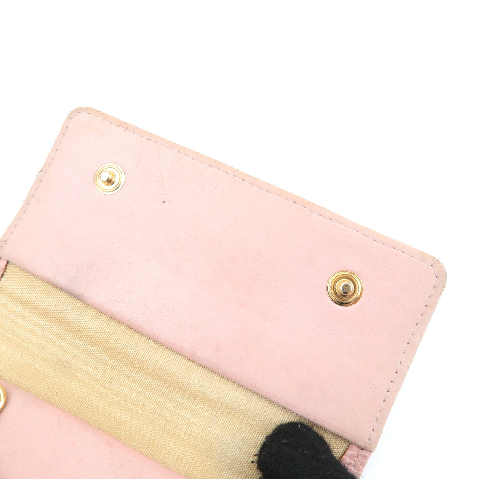 CHANEL Caviar Skin COCO Mark Key Case Pink A13502