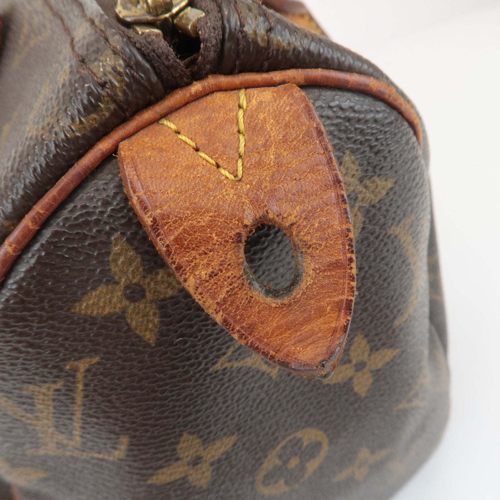 Louis Vuitton Monogram Speedy 25 Hand Bag Boston Bag M41528 Used