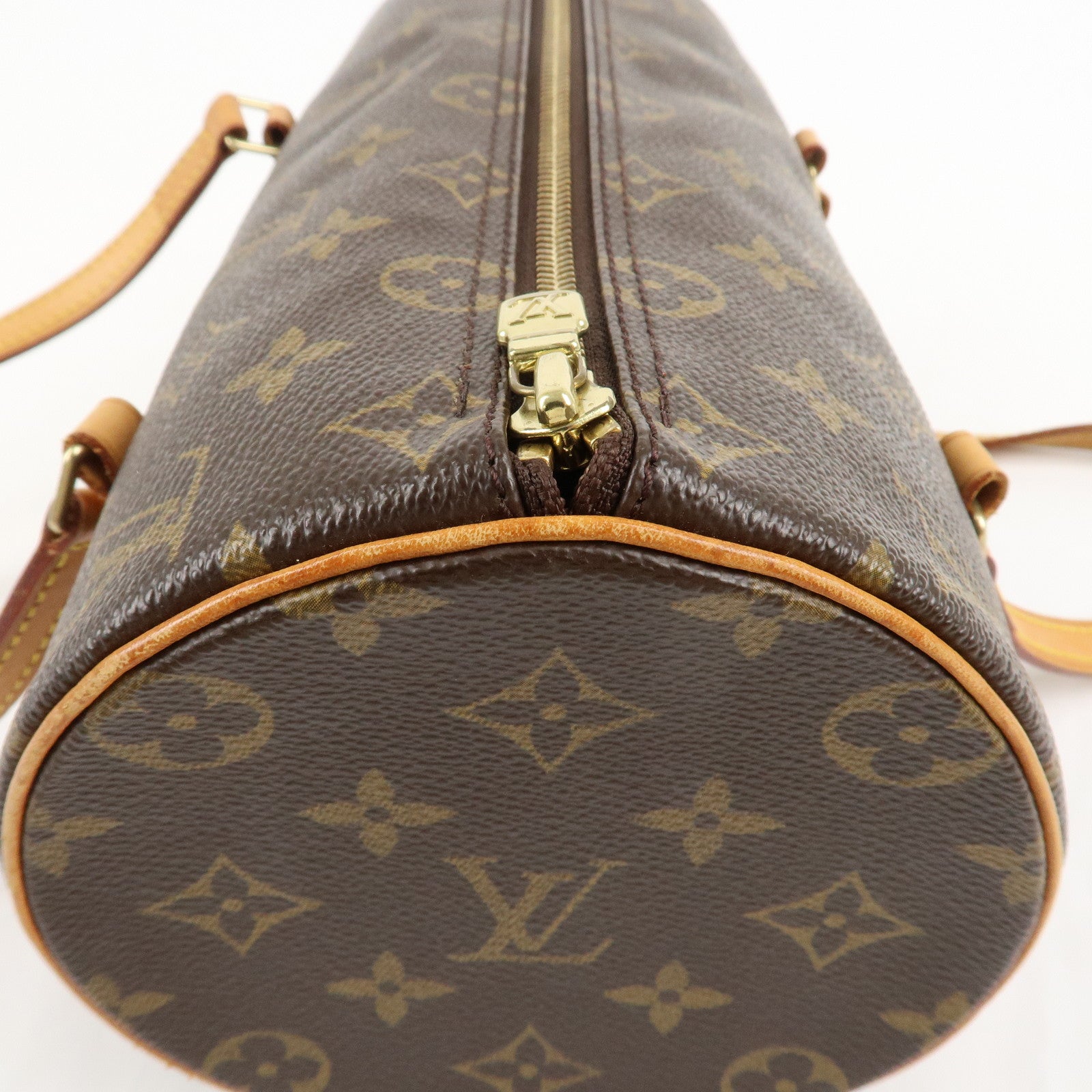 Louis Vuitton Monogram Papillon 26 Hand Bag New Style Brown M51386 Used