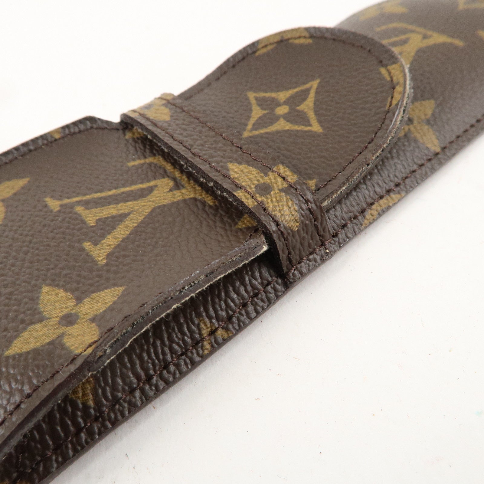 Louis Vuitton Monogram Etui Stilo Pen Case Brown M62990