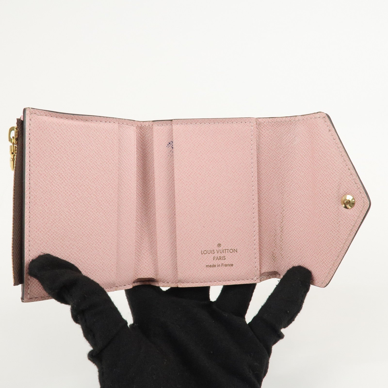 Louis Vuitton Portefeuille Zoe Wallet Rose Ballerine M62933 Used