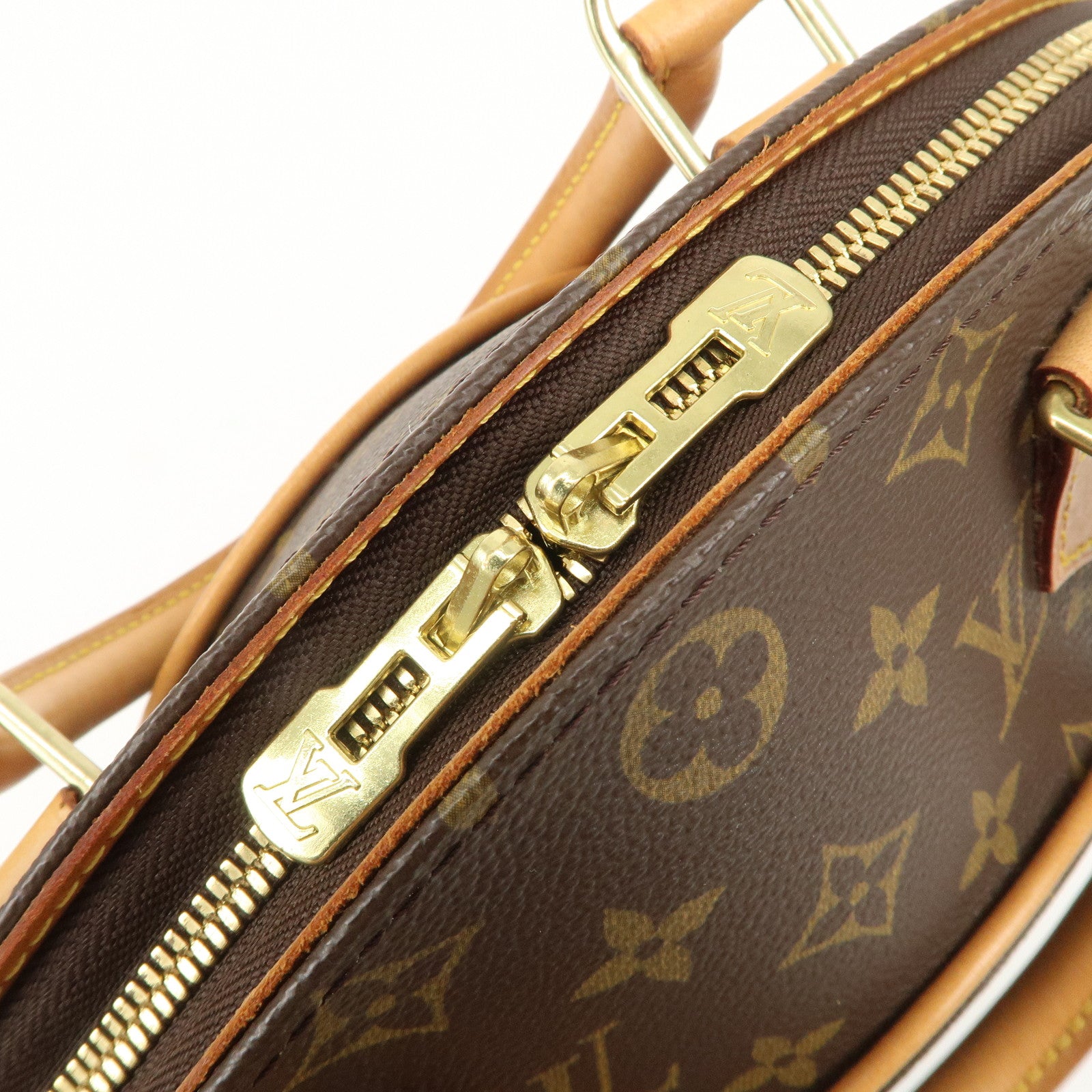 Louis Vuitton Monogram Ellipse MM Hand Bag Brown M51126 Used