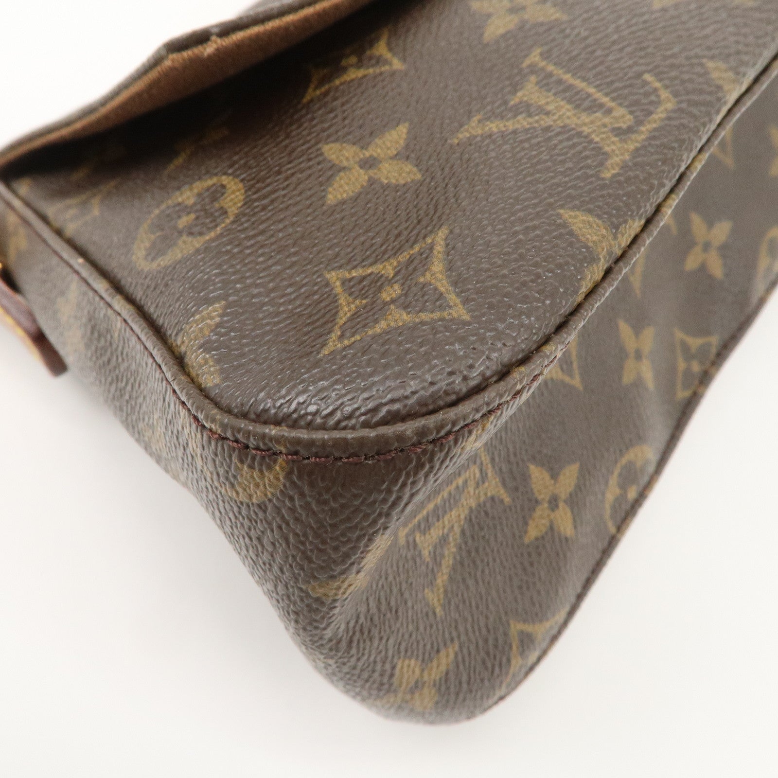 Louis Vuitton Monogram Mini Looping Shoulder Bag Hand Bag Brown M51147 Used