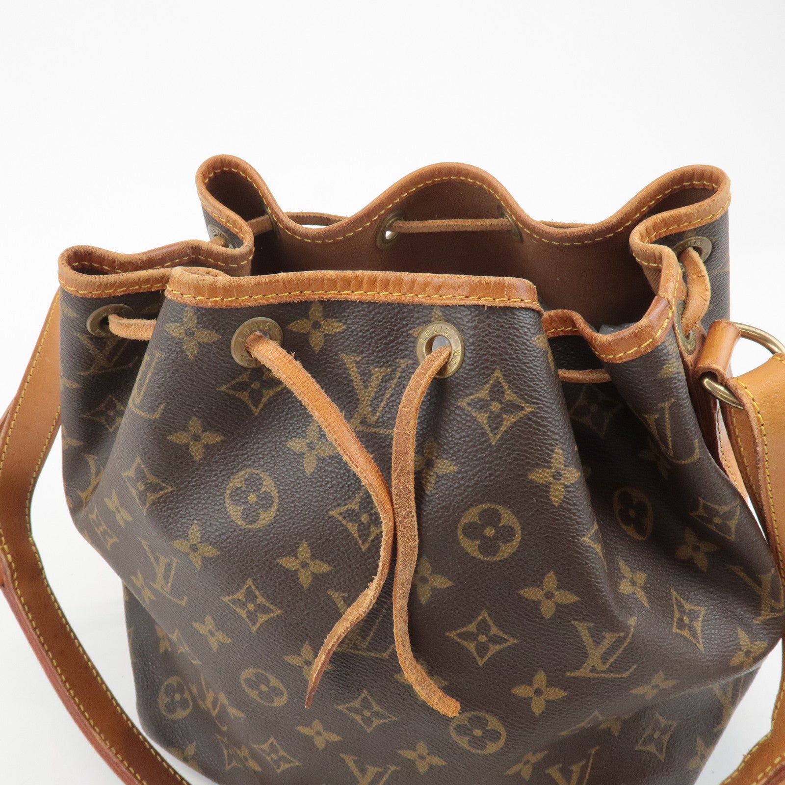 Louis Vuitton Monogram Petit Noe Shoulder Bag Brown M42226 Used