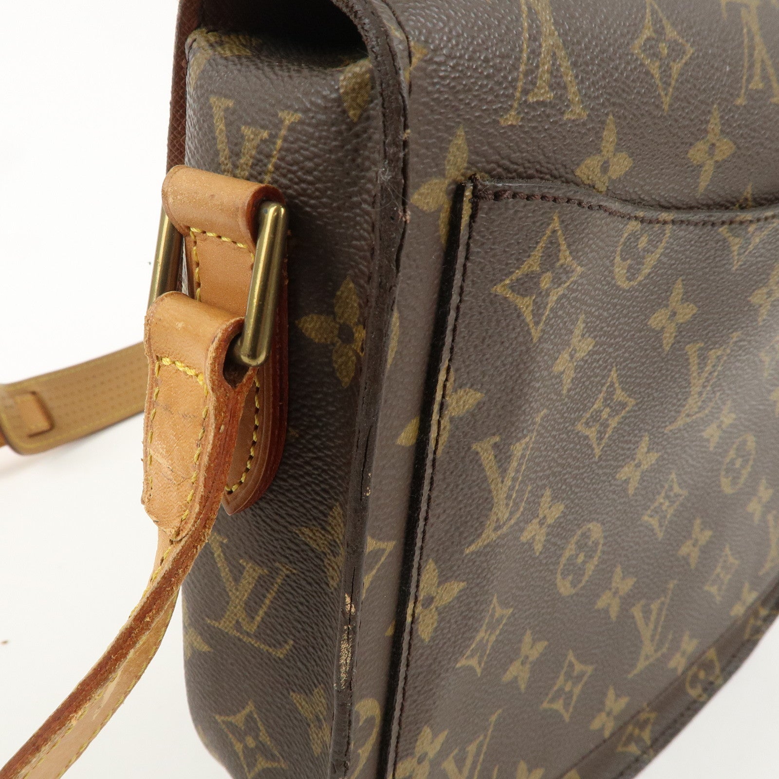 Louis Vuitton Monogram Saint Cloud GM Shoulder Bag Brown M51242